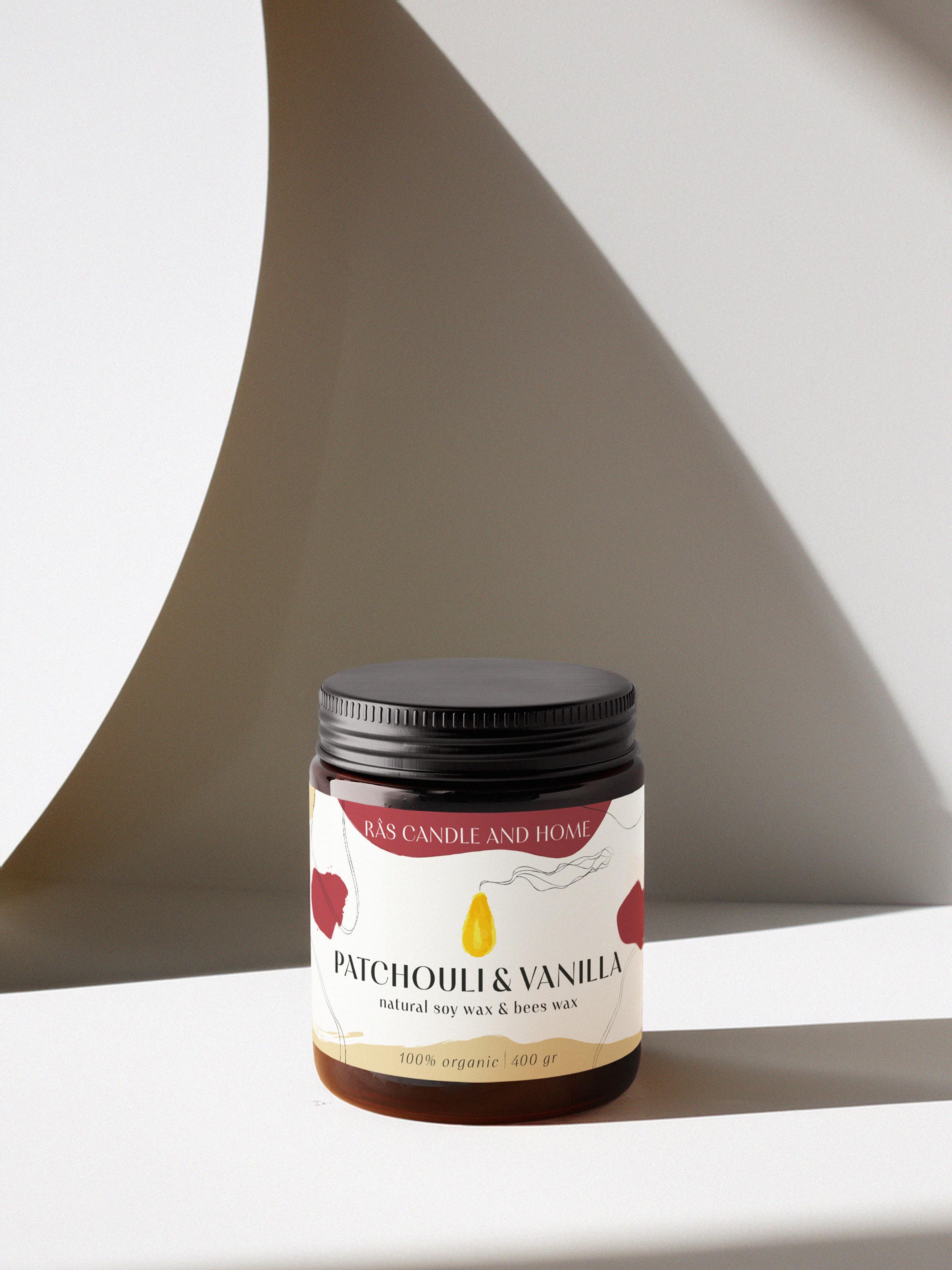 Amber Ritual Candle | Patchouli & Vanilla | Large