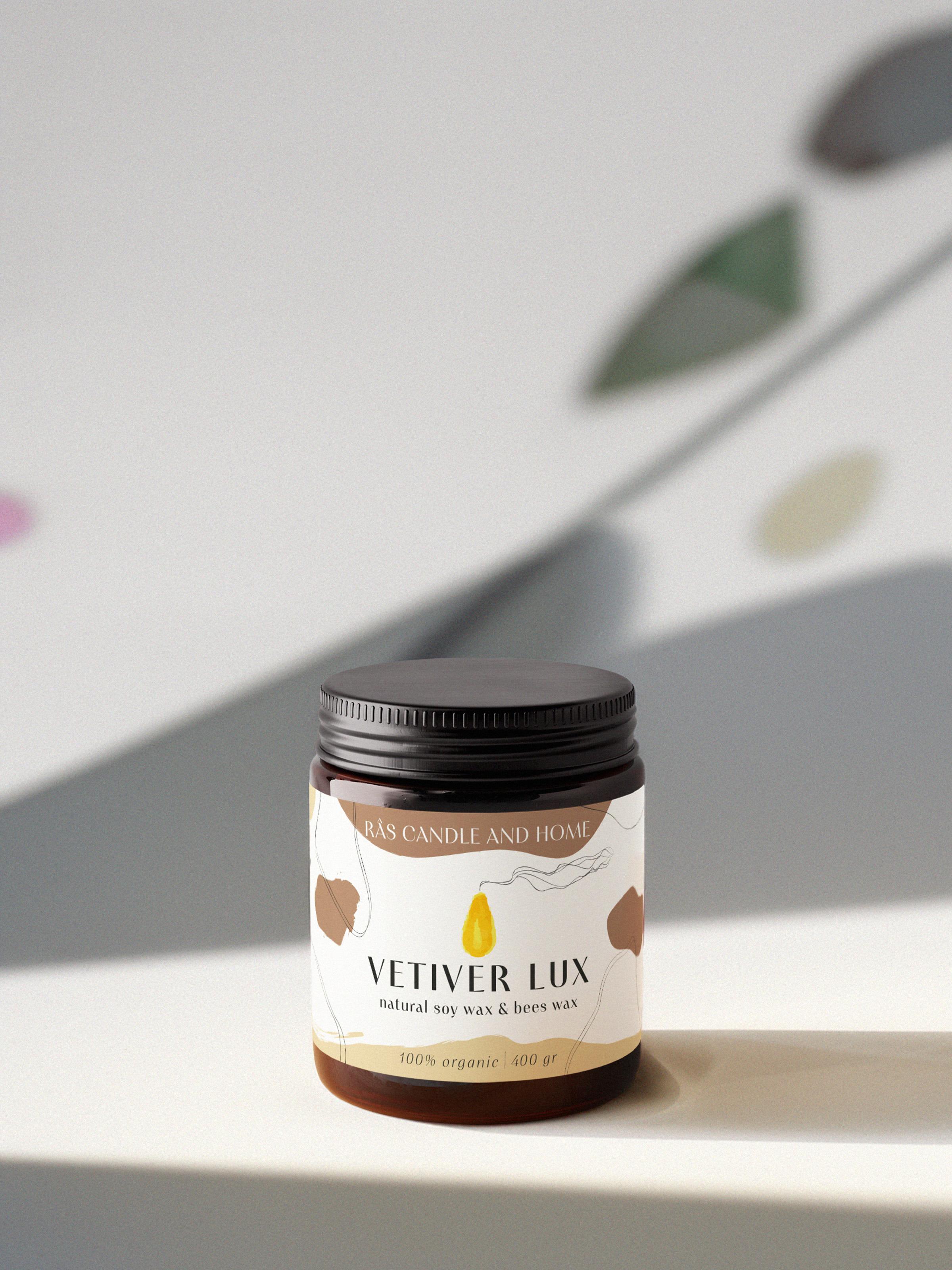 Amber Ritual Candle | Vetiver Lux | Large
