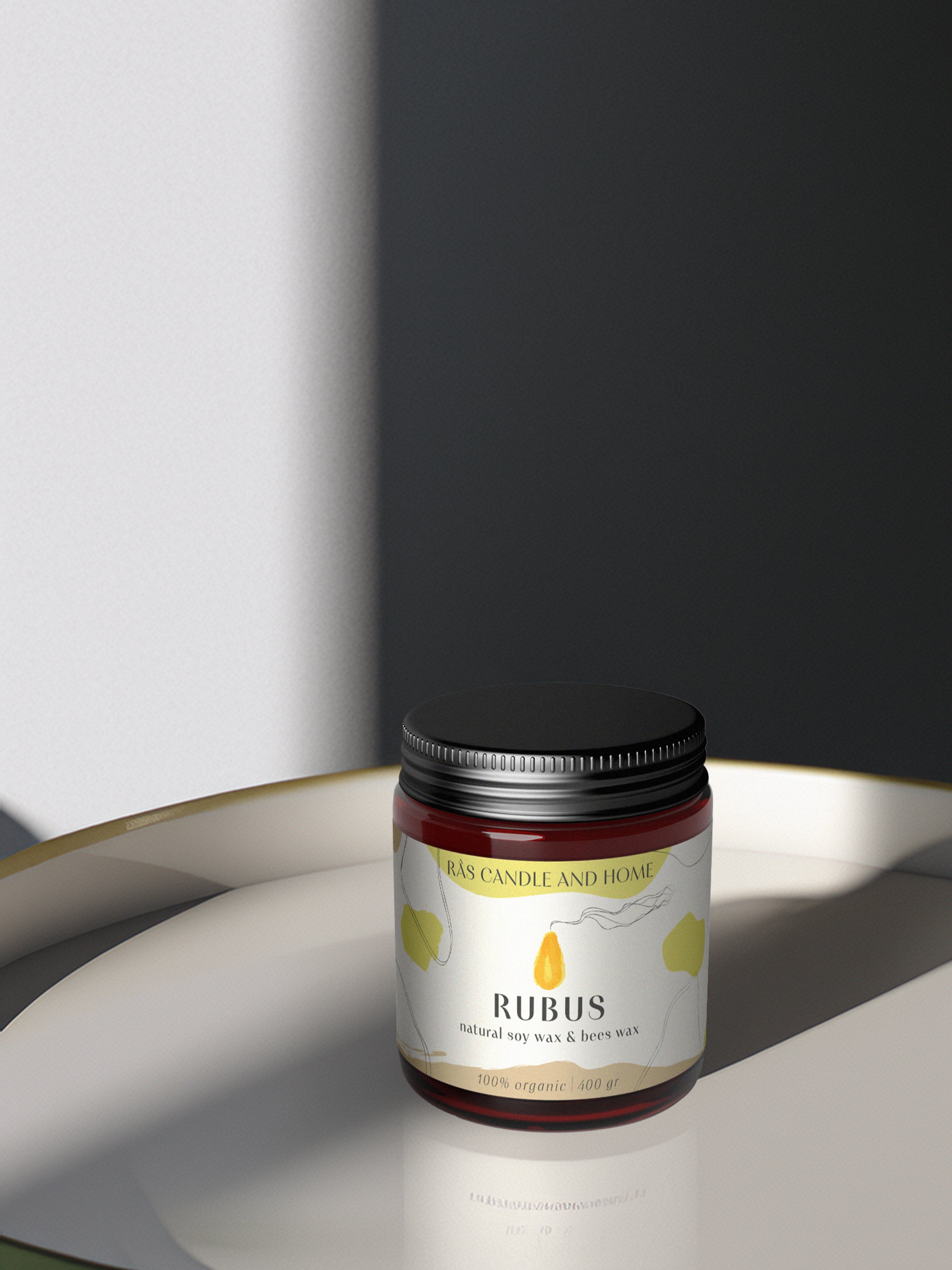 Amber Ritual Candle | Rubus | Large