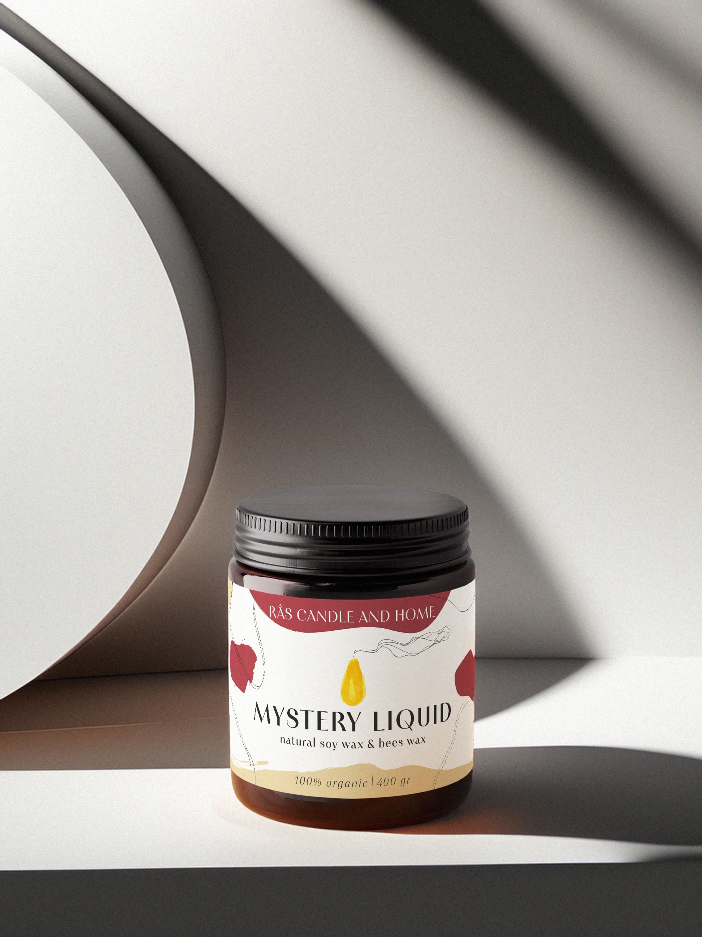 Amber Ritual Candle | Mystery Liquid | Large