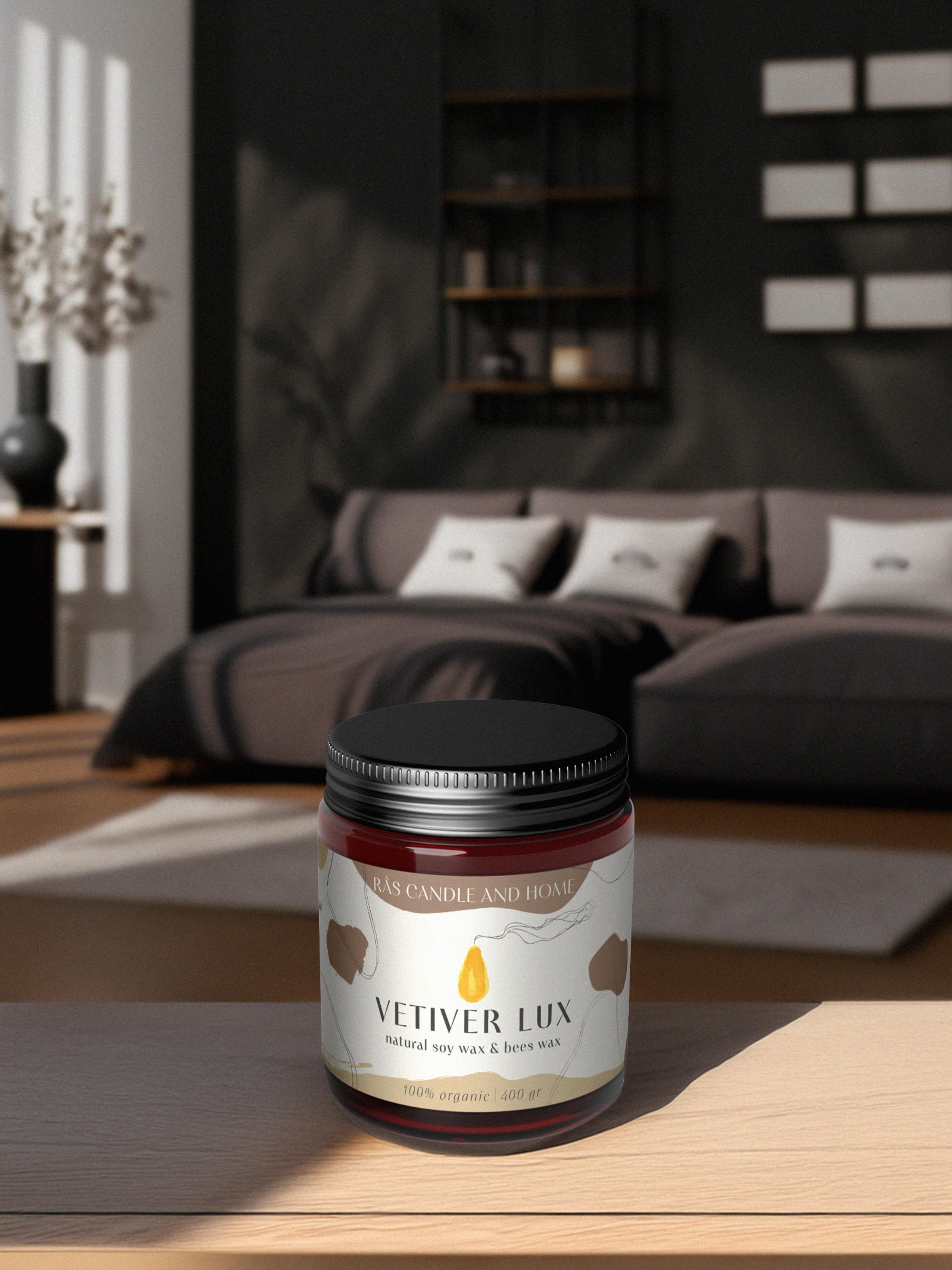 Amber Ritual Candle | Vetiver Lux | Large