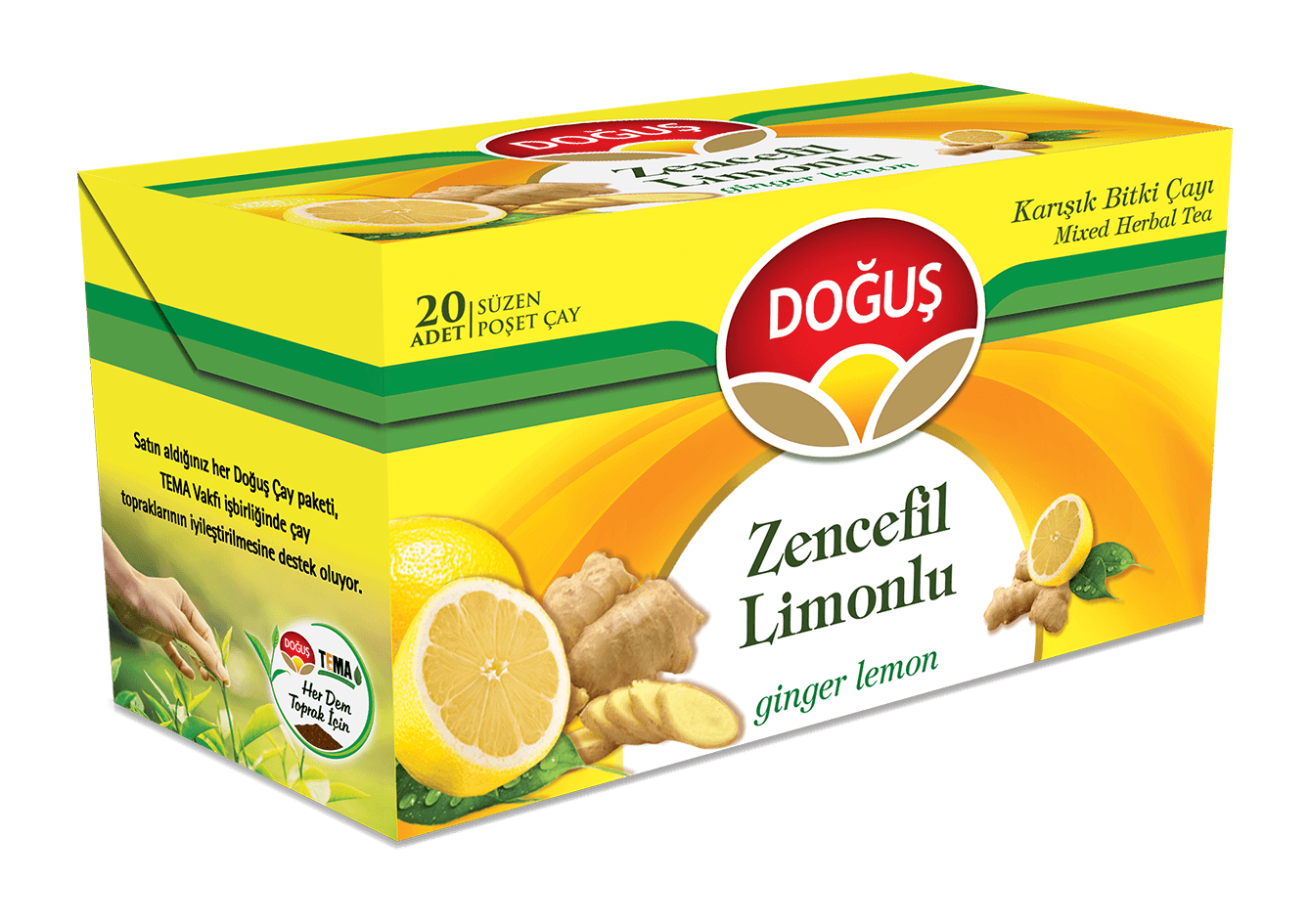 Doğuş Zencefil Limonlu Bitki Çayı 20 li
