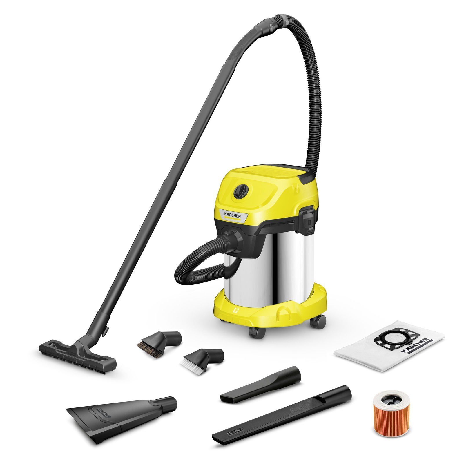 Karcher WD 3 S V-17/6/20Car Araç Tipi Islak Kuru Elektirli Süpürge