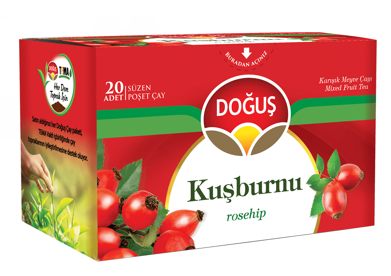 Doğuş Kuşburnu Bitki Çayı 20 li
