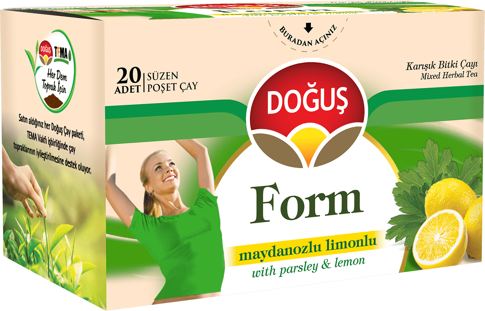 Doğuş Form Çayı Maydanozlu Limonlu 20 li