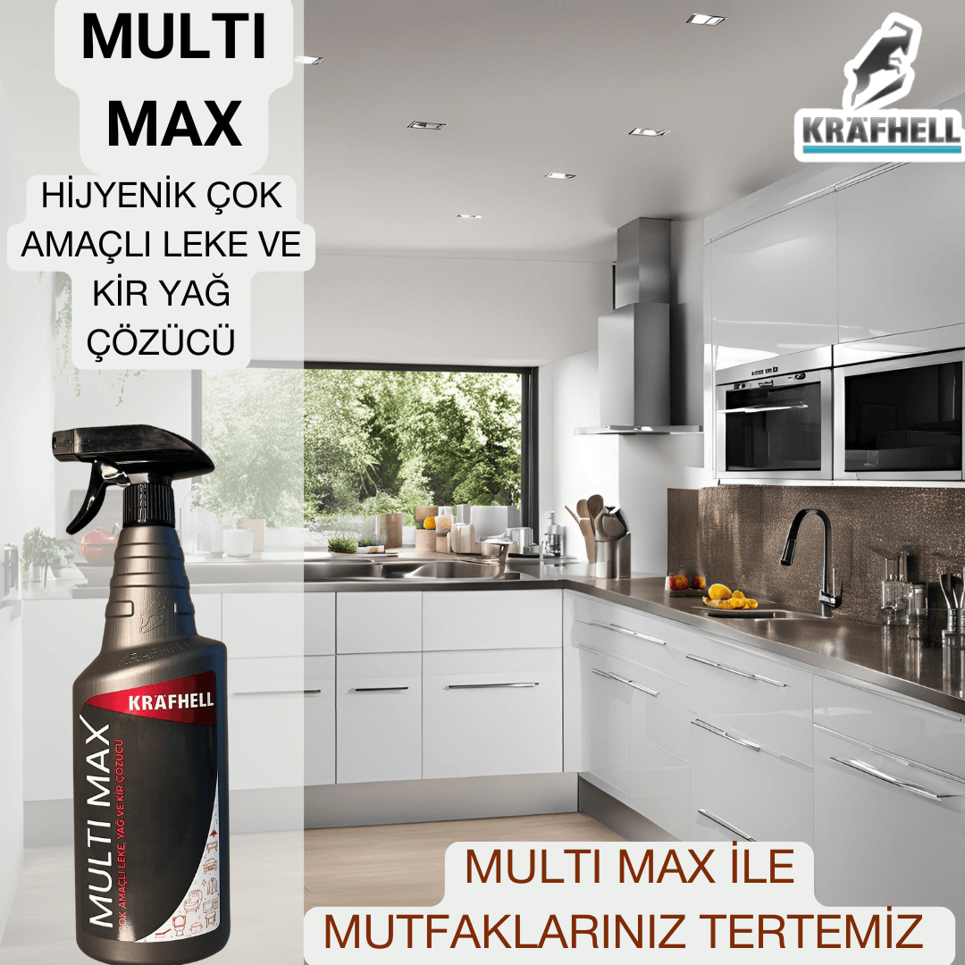 KRAFHELL Multimax Hijyenik Çok Amaçlı Leke Ve Yağ Kir Çözücü 750 ml
