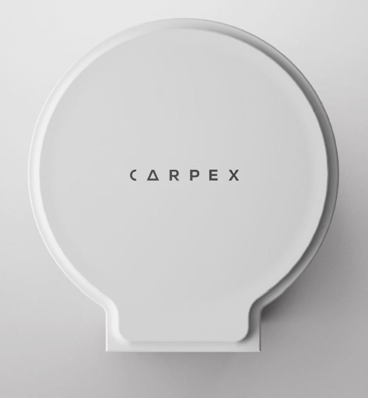 Carpex Alttan Çekmeli Mini Jumbo Tuvalet Kağıdı Aparatı Beyaz