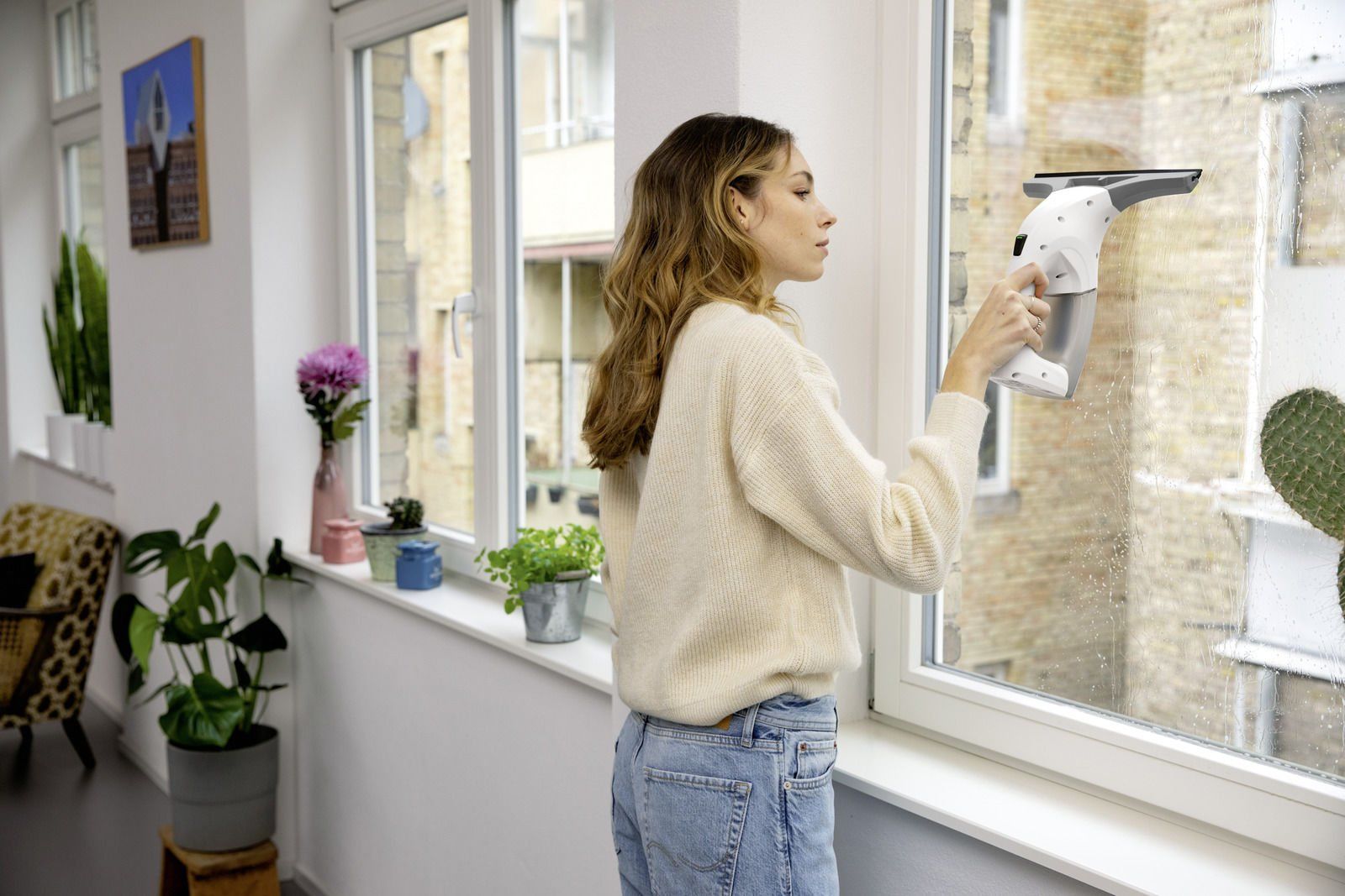 Karcher WV 1 Plus EU Şarjlı Cam Temizleme Makinesi