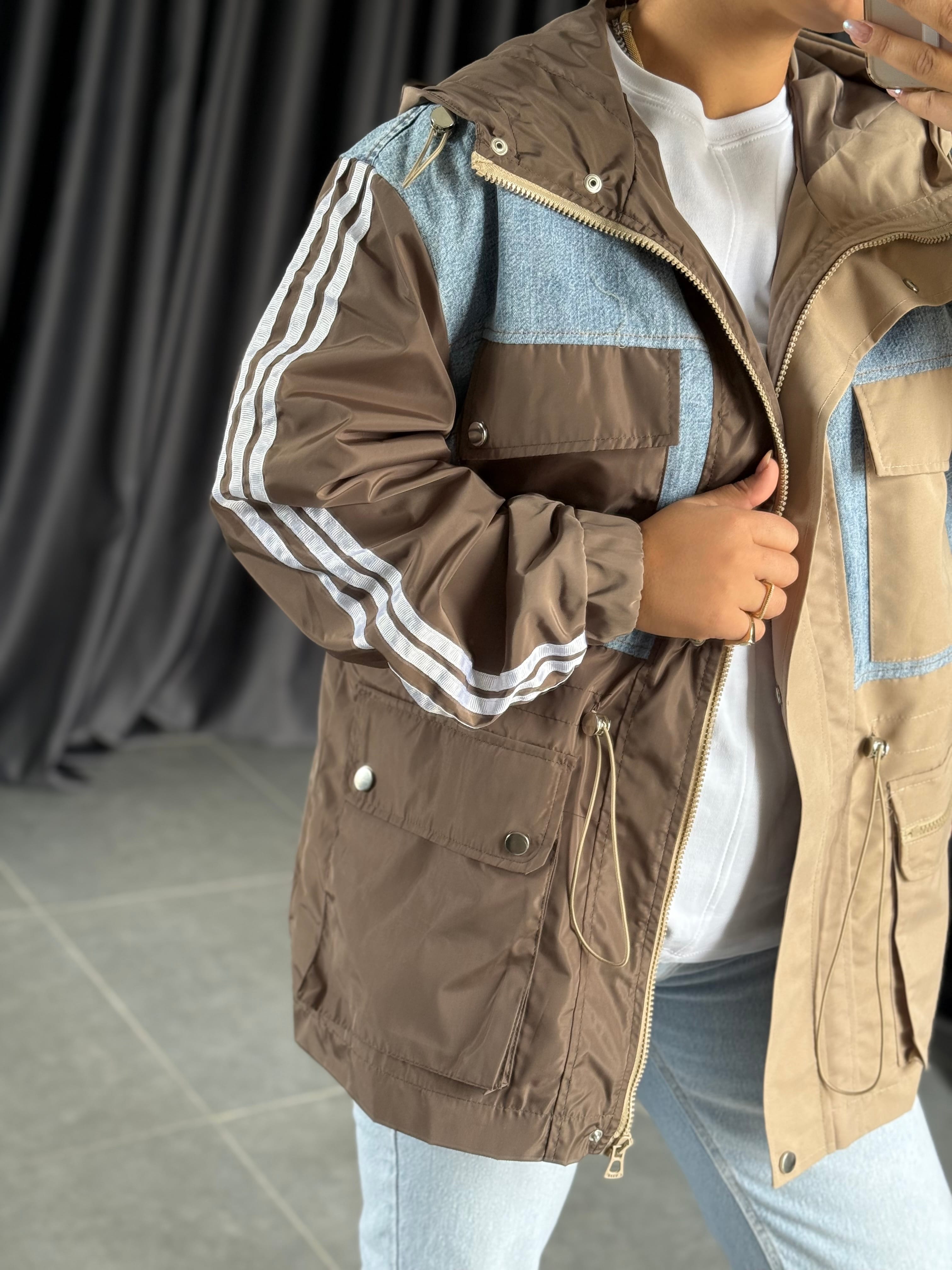 Twst Model Denim Detaylı Mont 