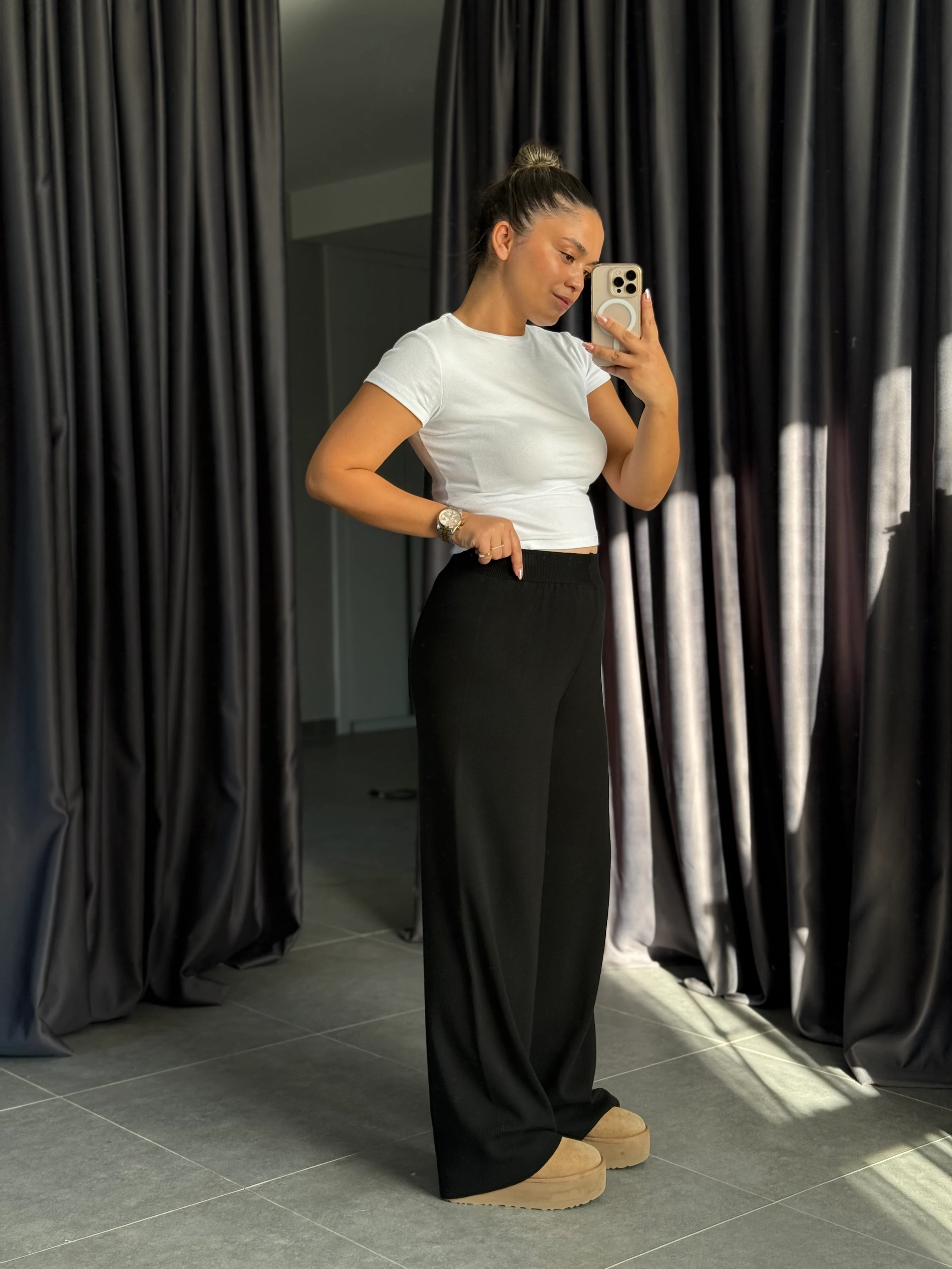 Yumuşak Dokulu Fermuarlı Triko Takım