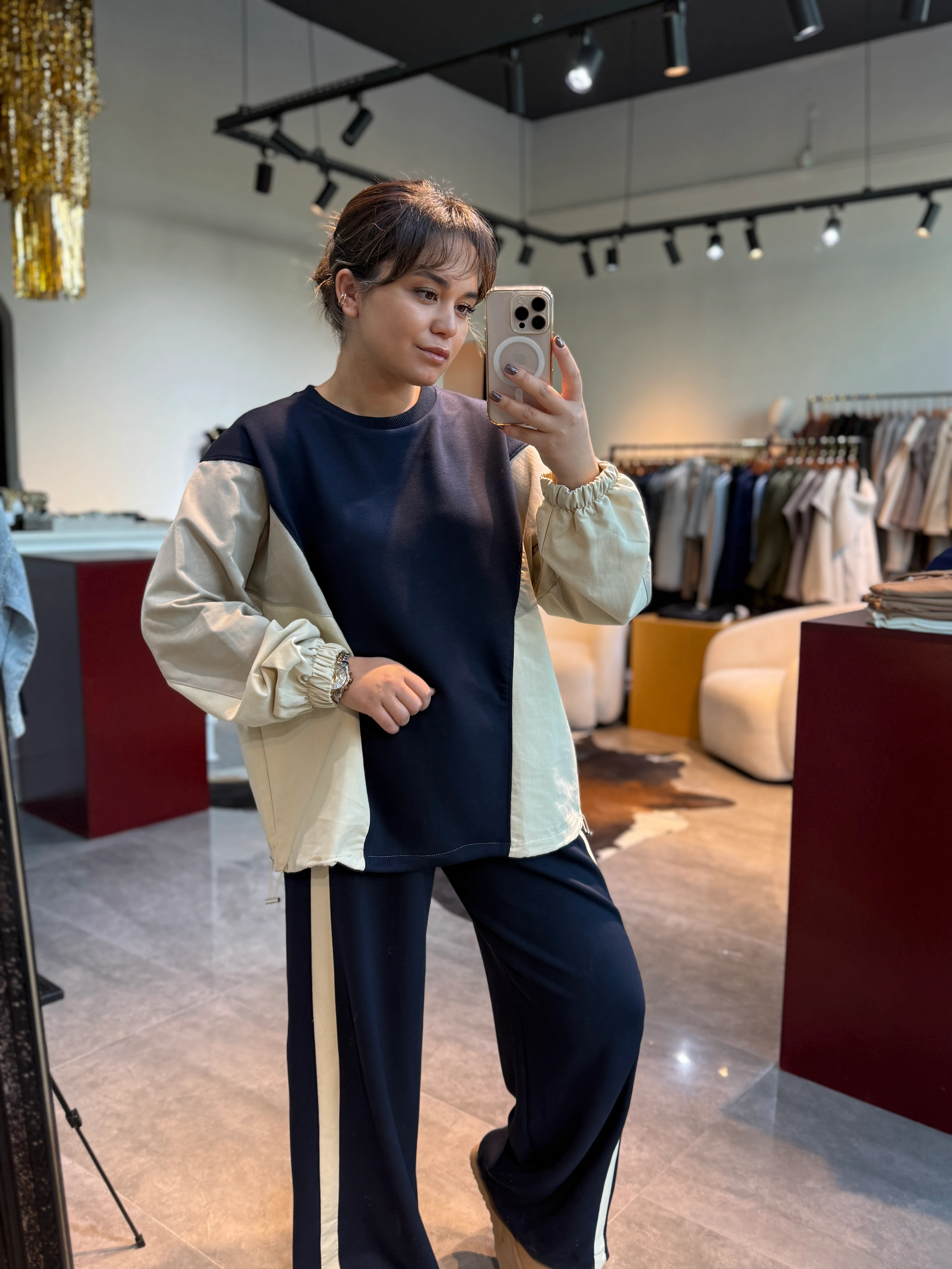 Gai Parçalı Paraşüt Kumaş  Takım 