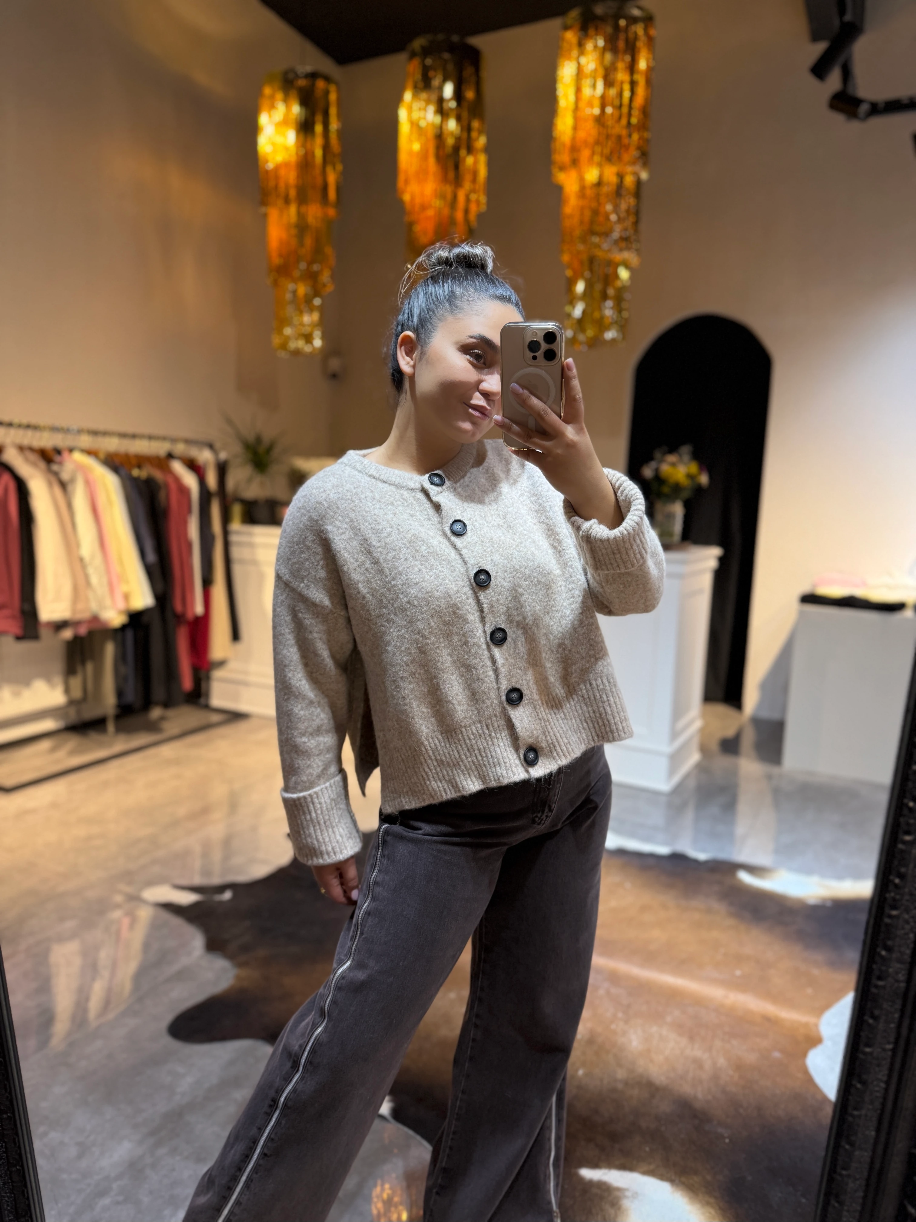 Basic Hırka Düğmeli 