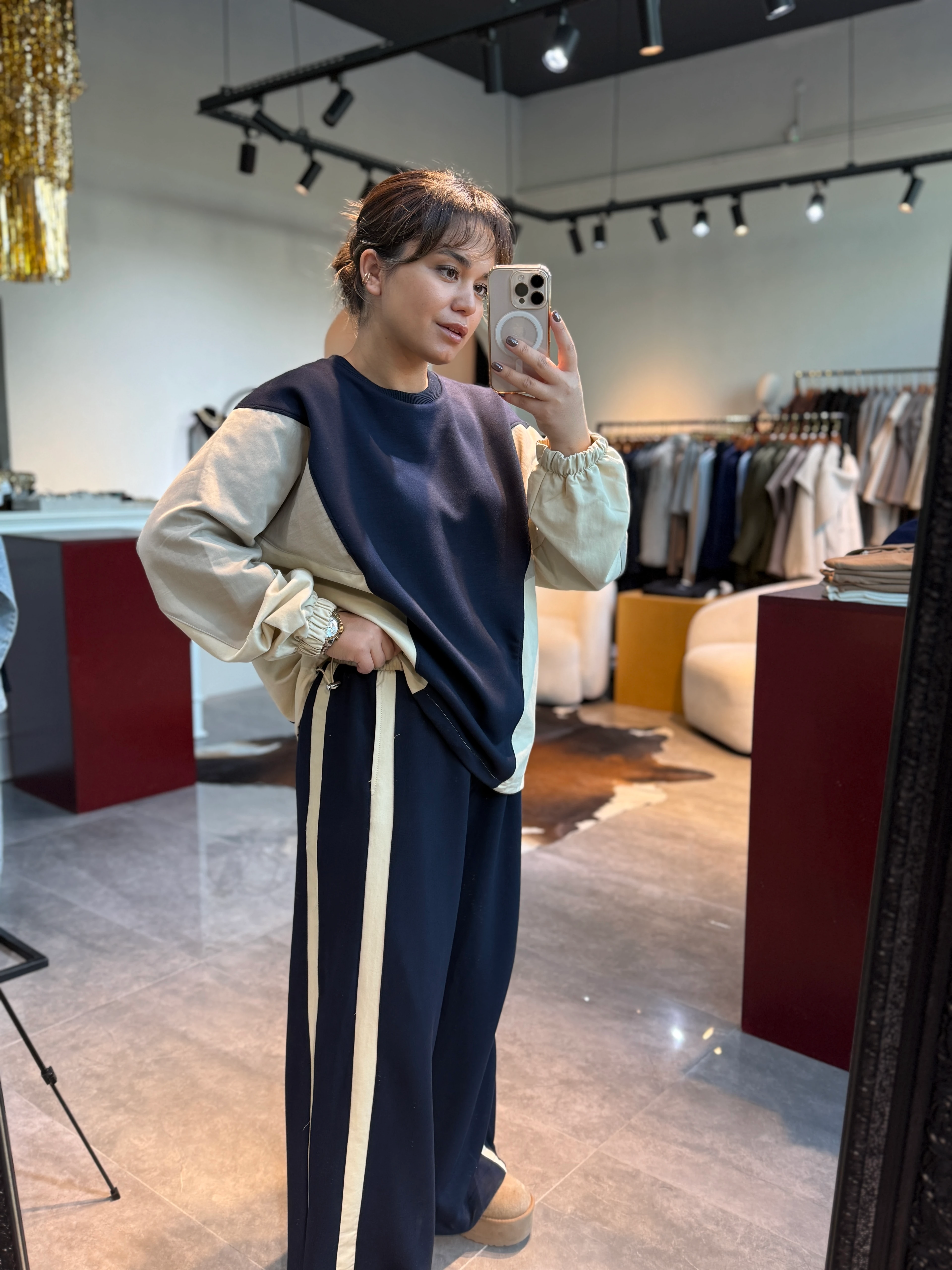 Gai Parçalı Paraşüt Kumaş  Takım 