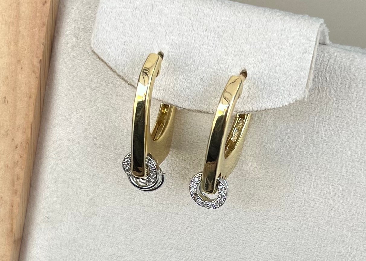 Gold Bilye Küpe