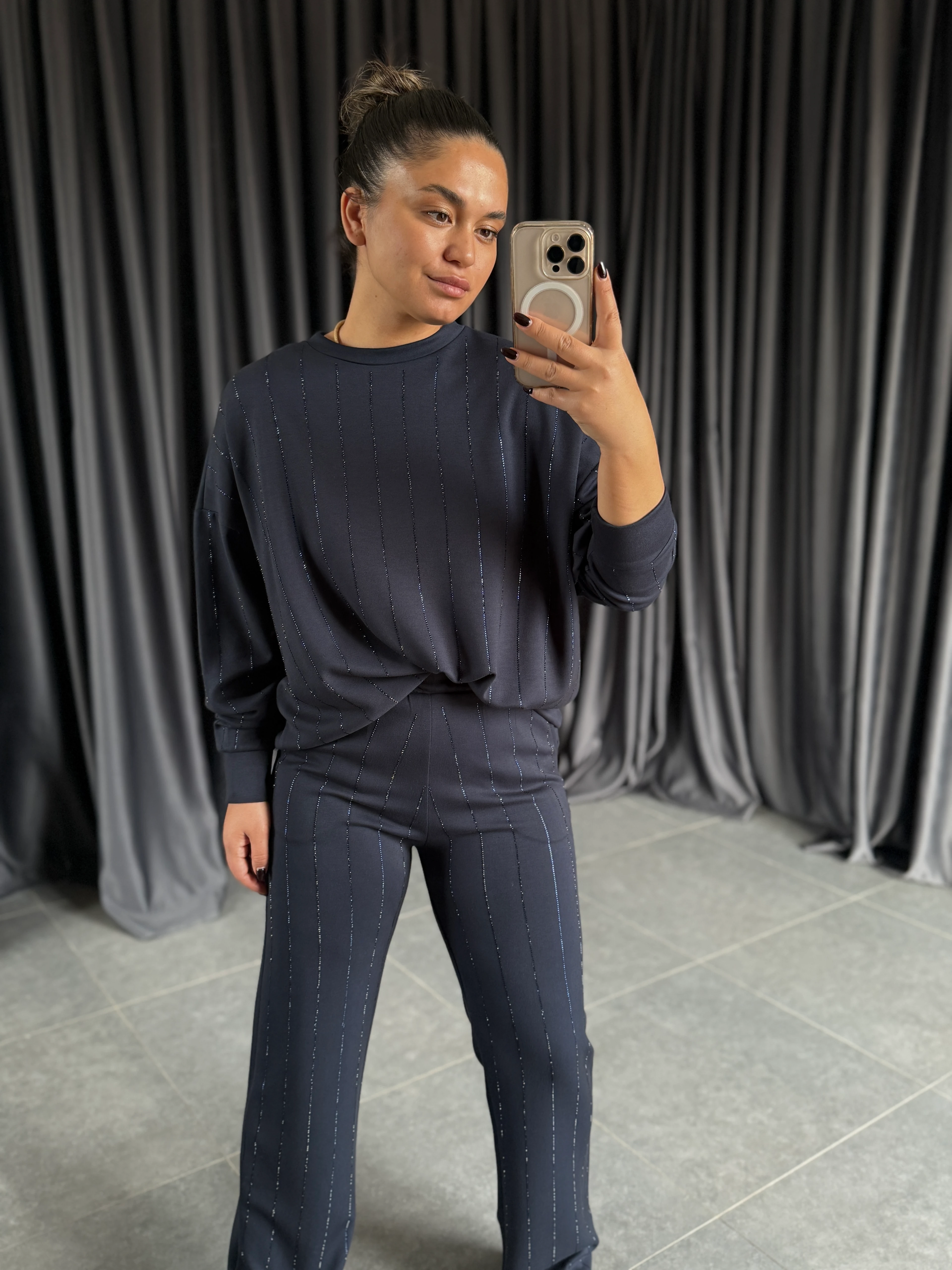 Taşlı Takım  - Mavi