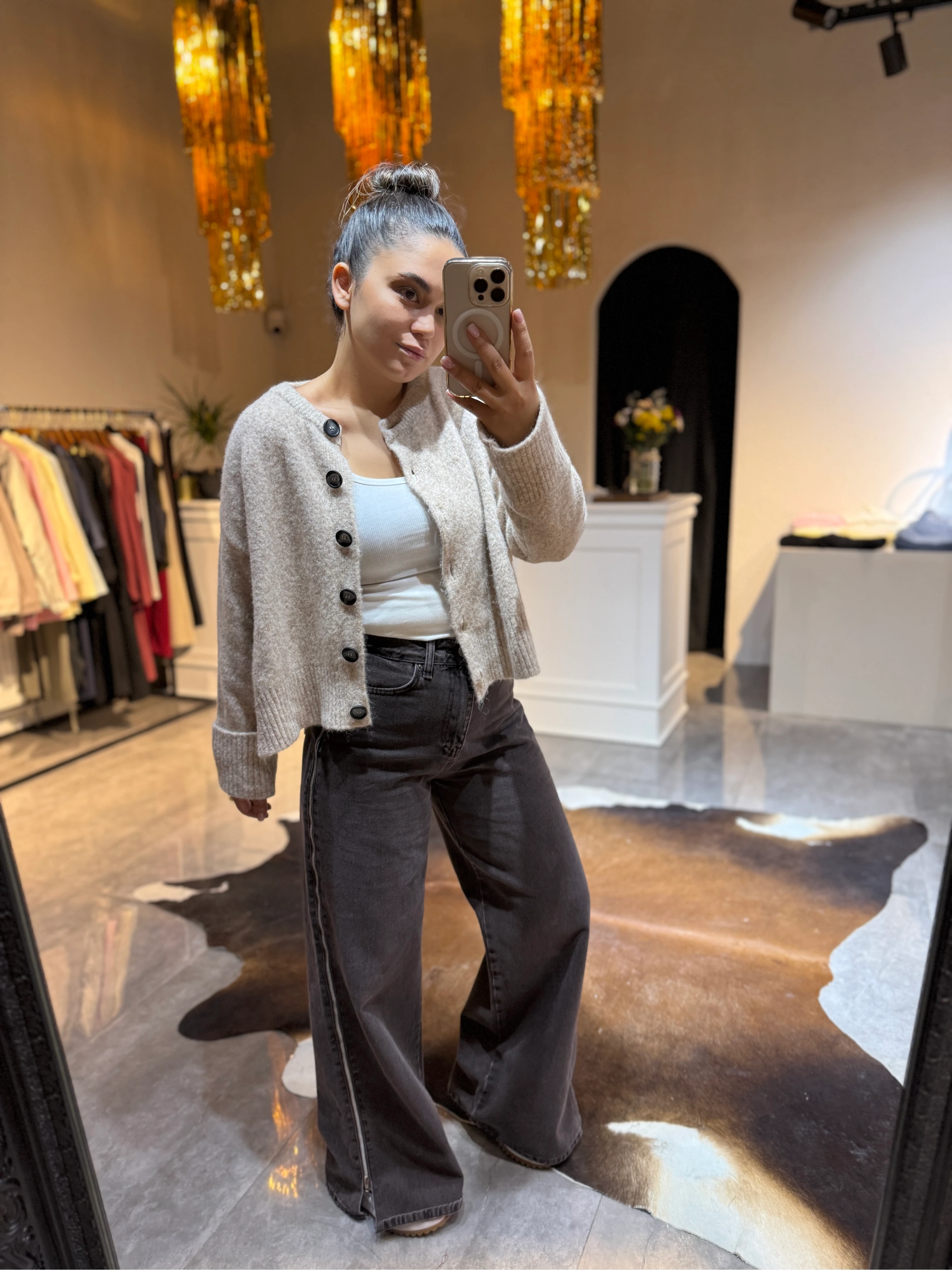 Koyu Kahve Wide Leg Jean