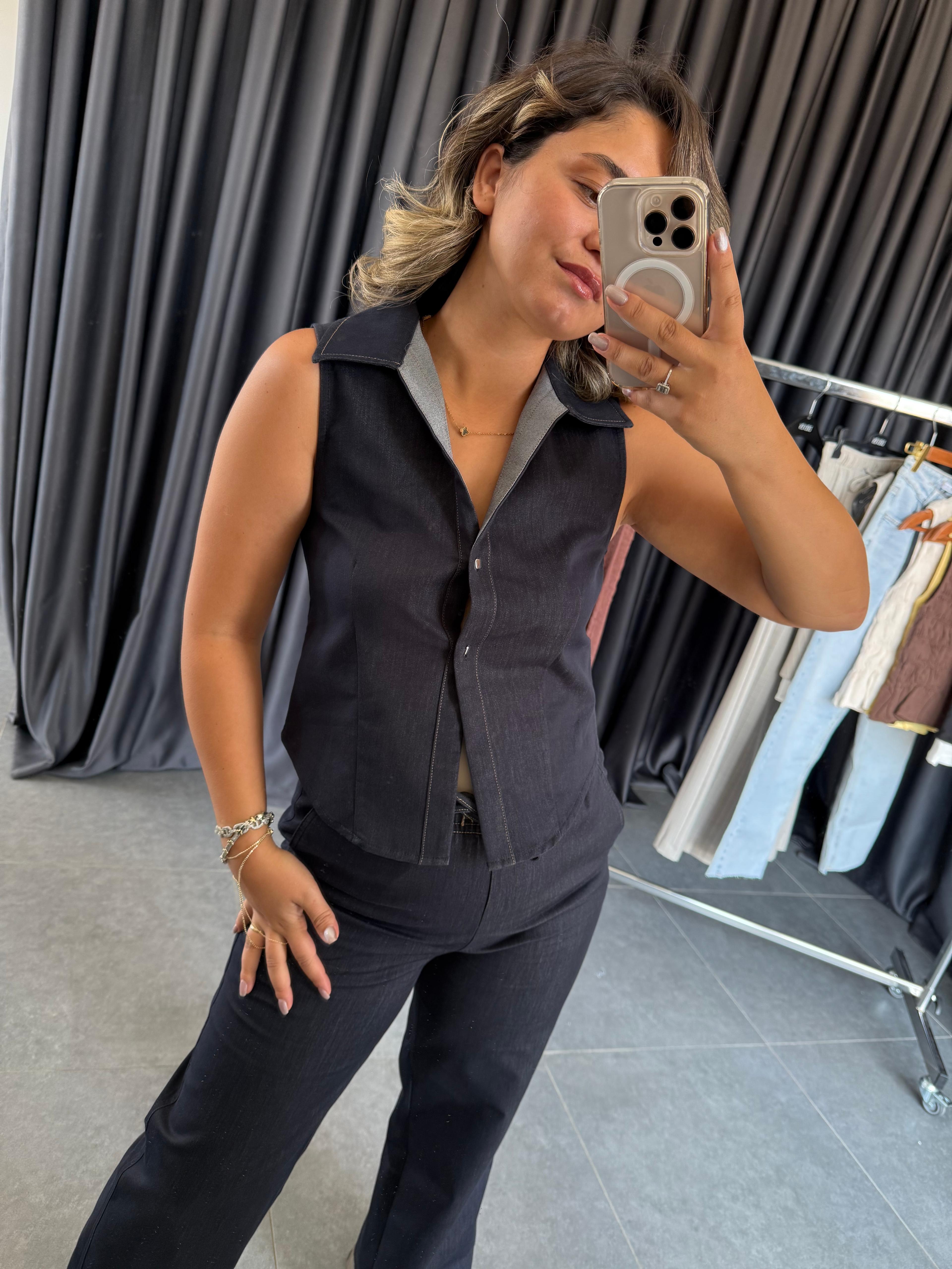 Denim Yelek