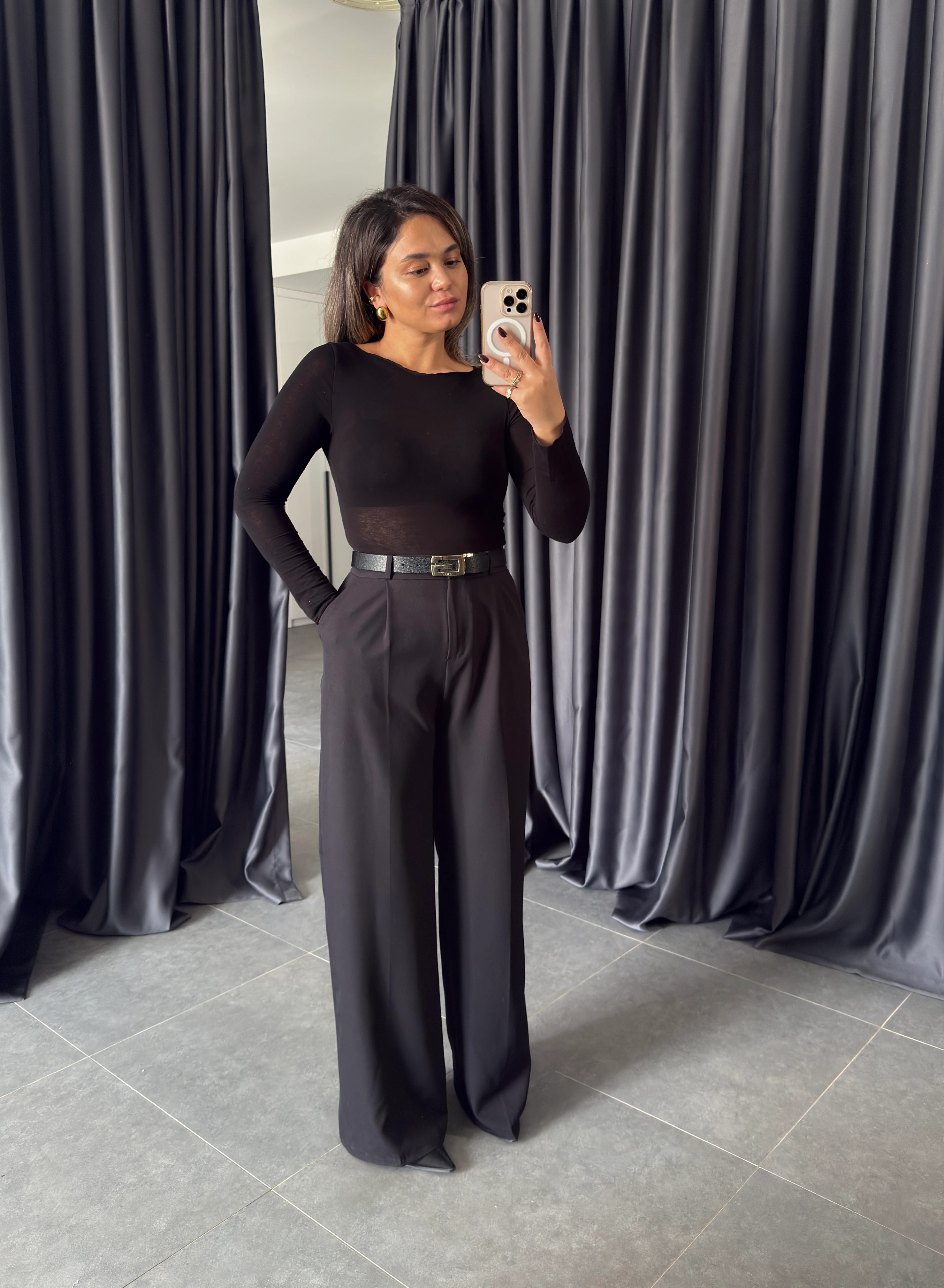 Palazzo Pantolon - Siyah