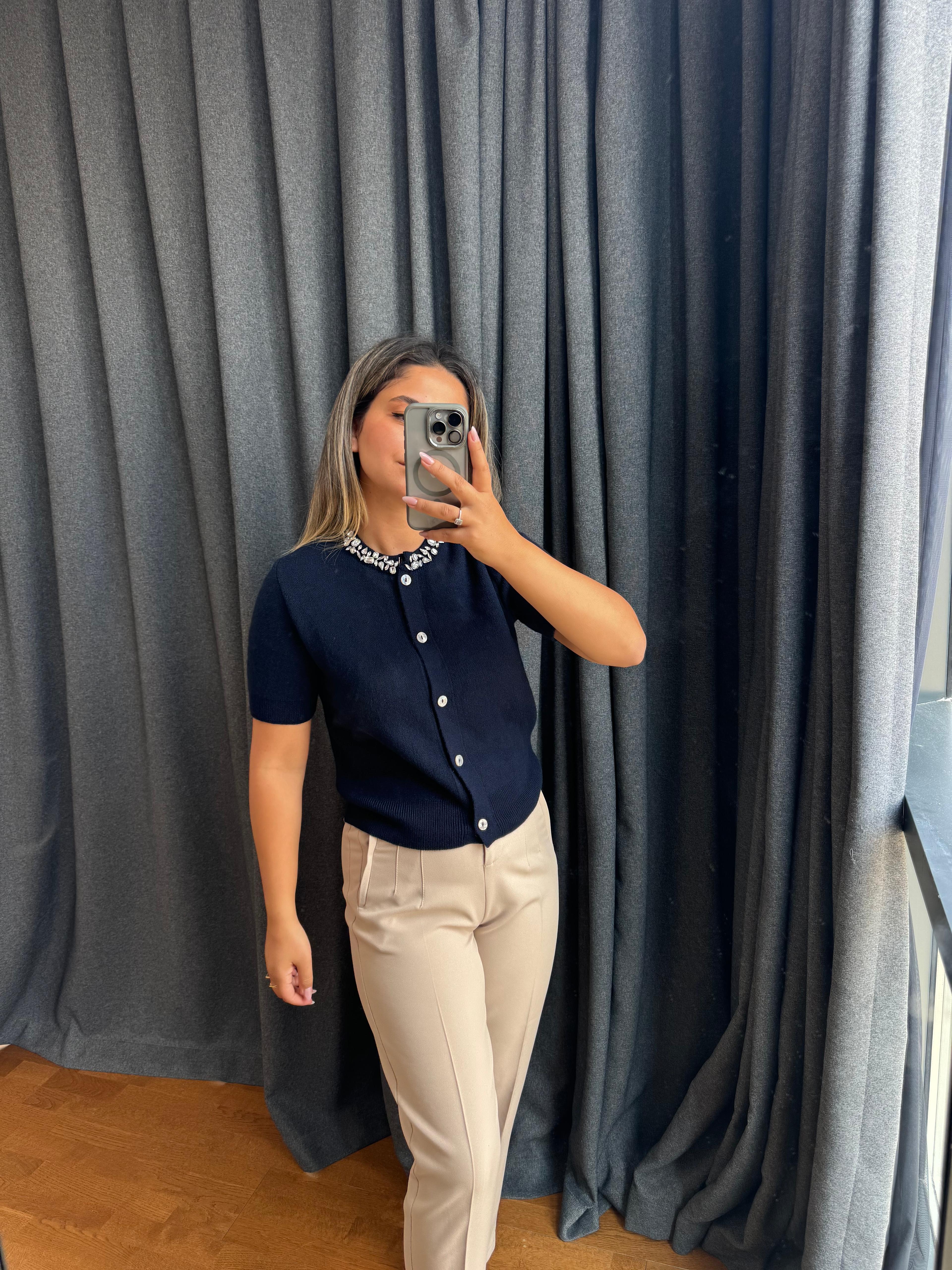 Zr Model Krem Pensli Pantolon 