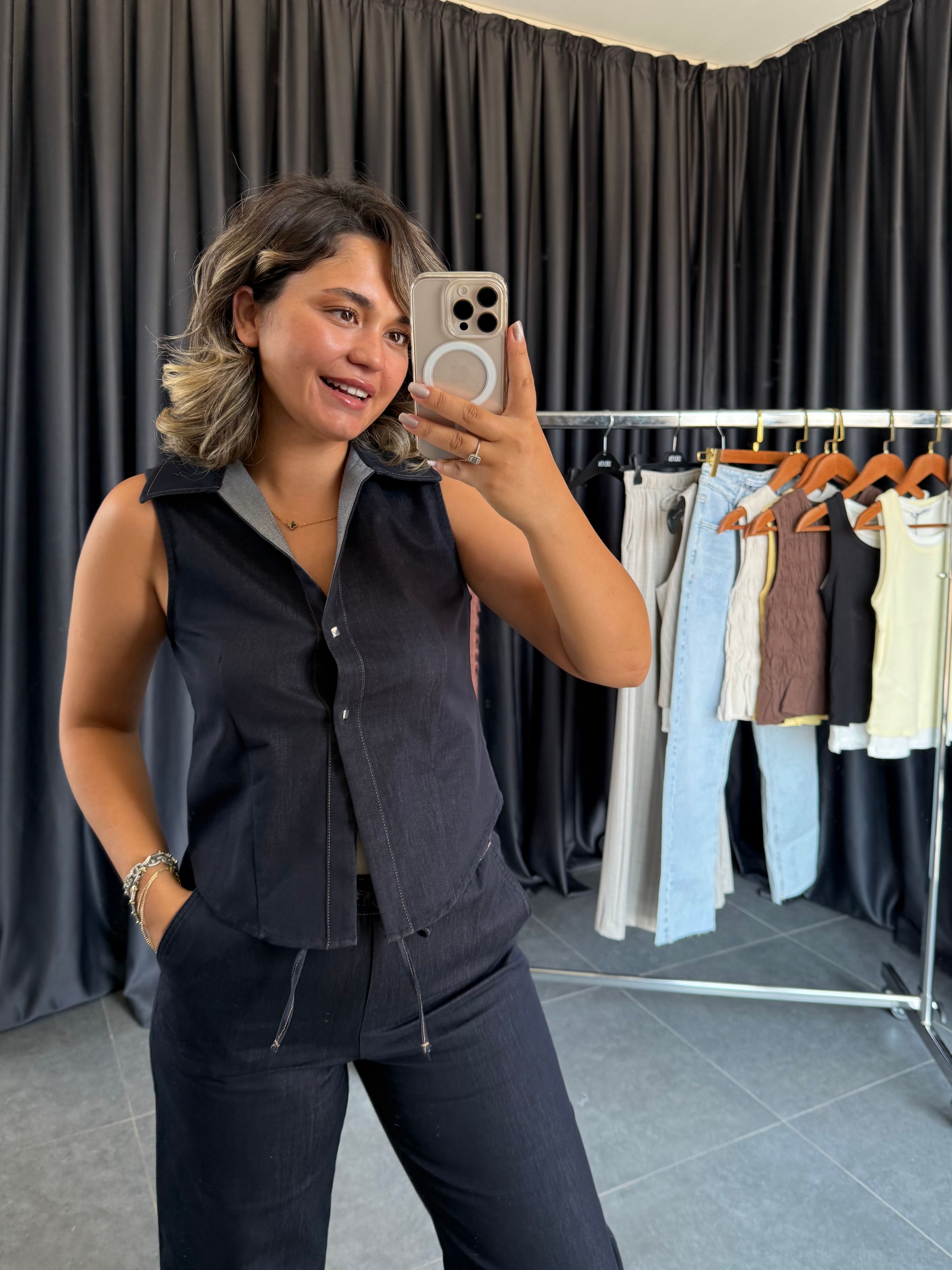Denim Yelek