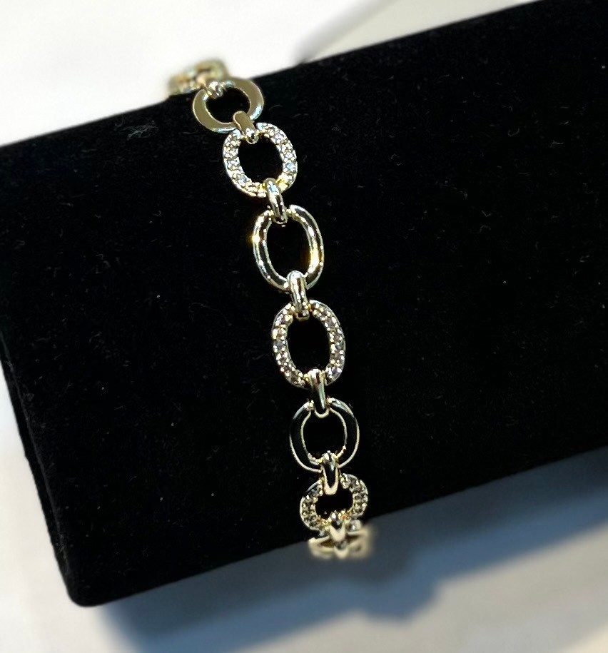 Zirkon Gold Bileklik 