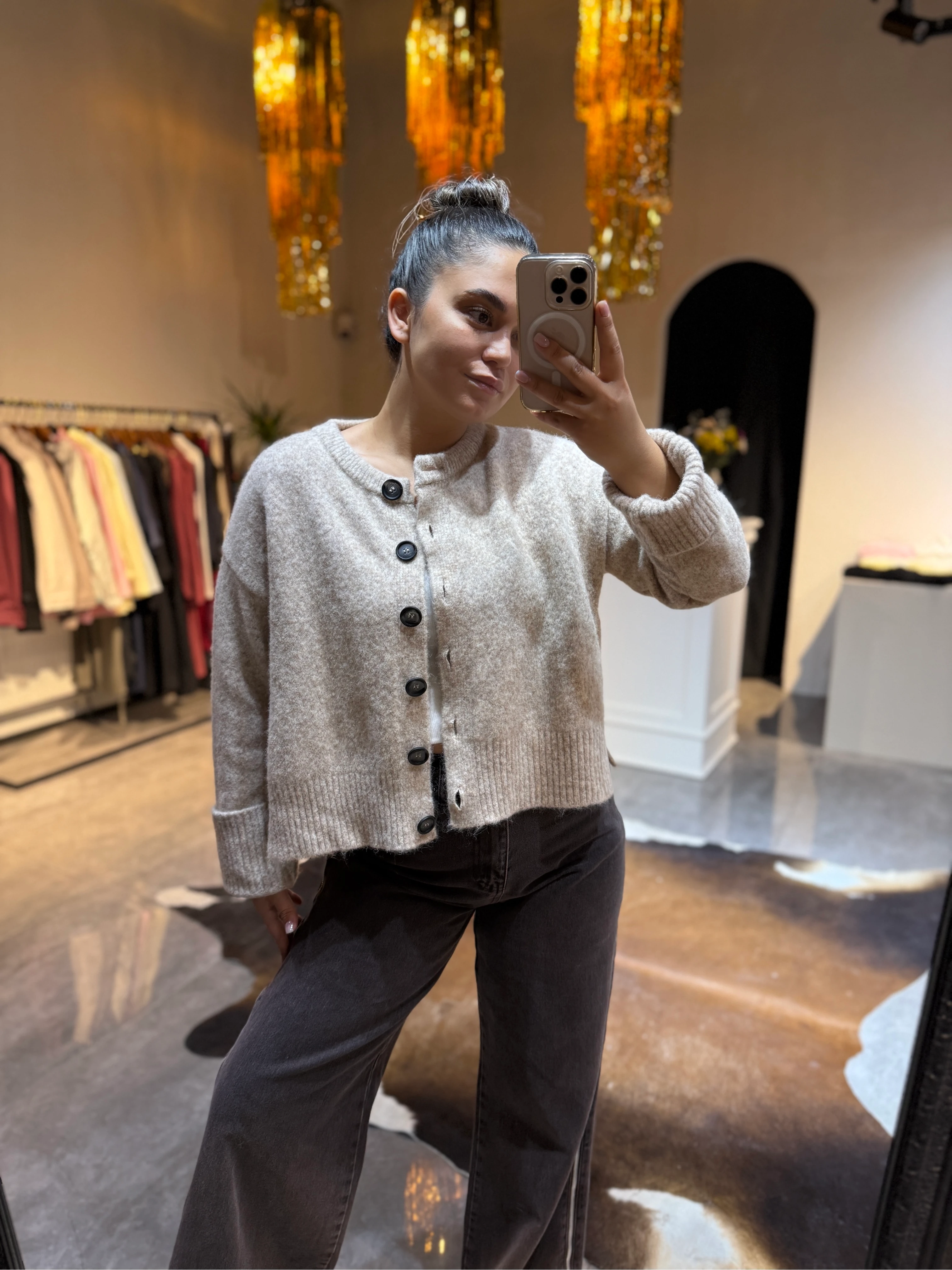 Basic Hırka Düğmeli 