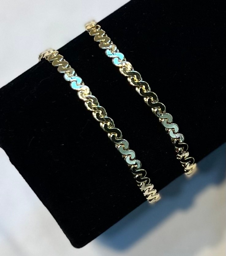 Burma Desenli Gold Bileklik 