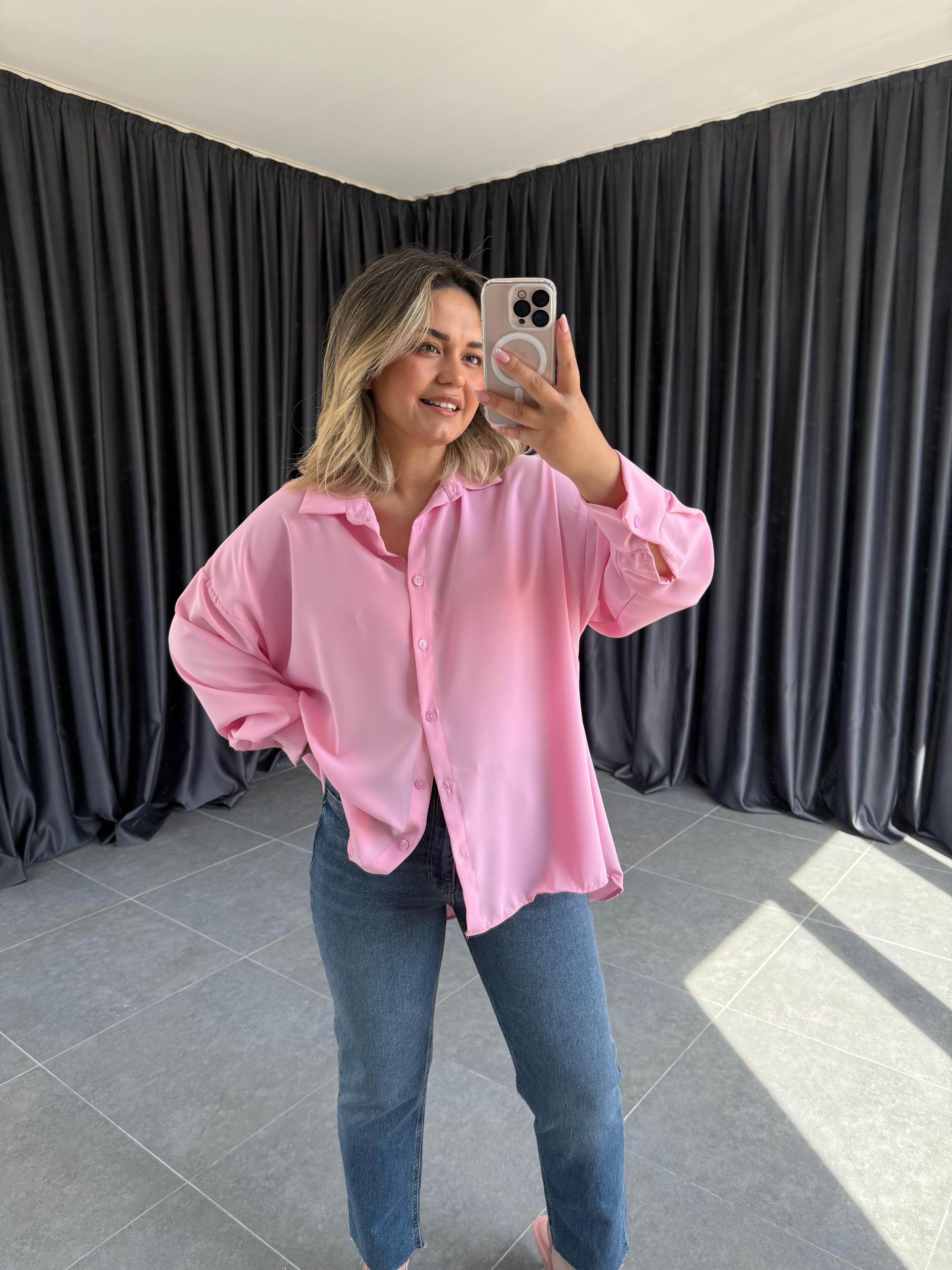 Sharmi Açık Pembe Gömlek