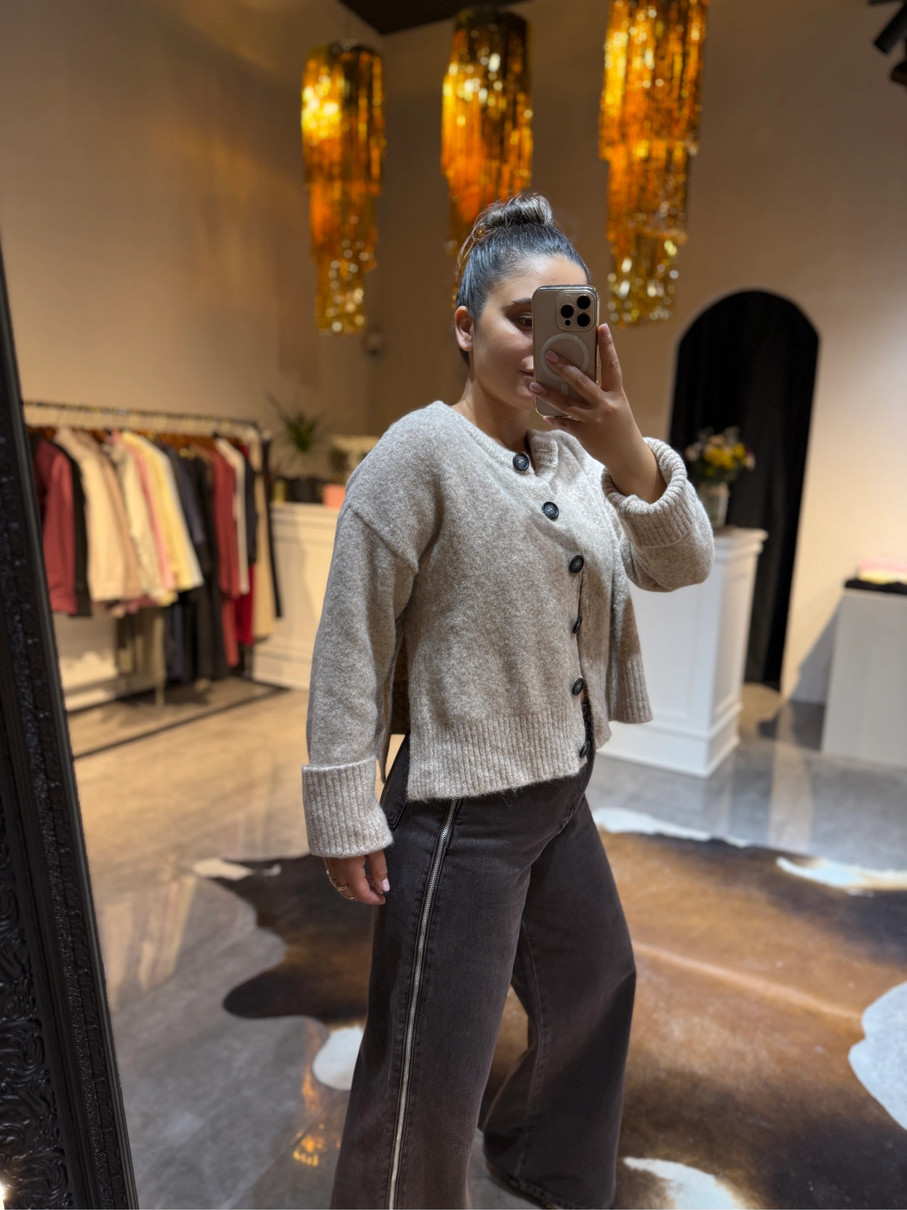 Basic Hırka Düğmeli 