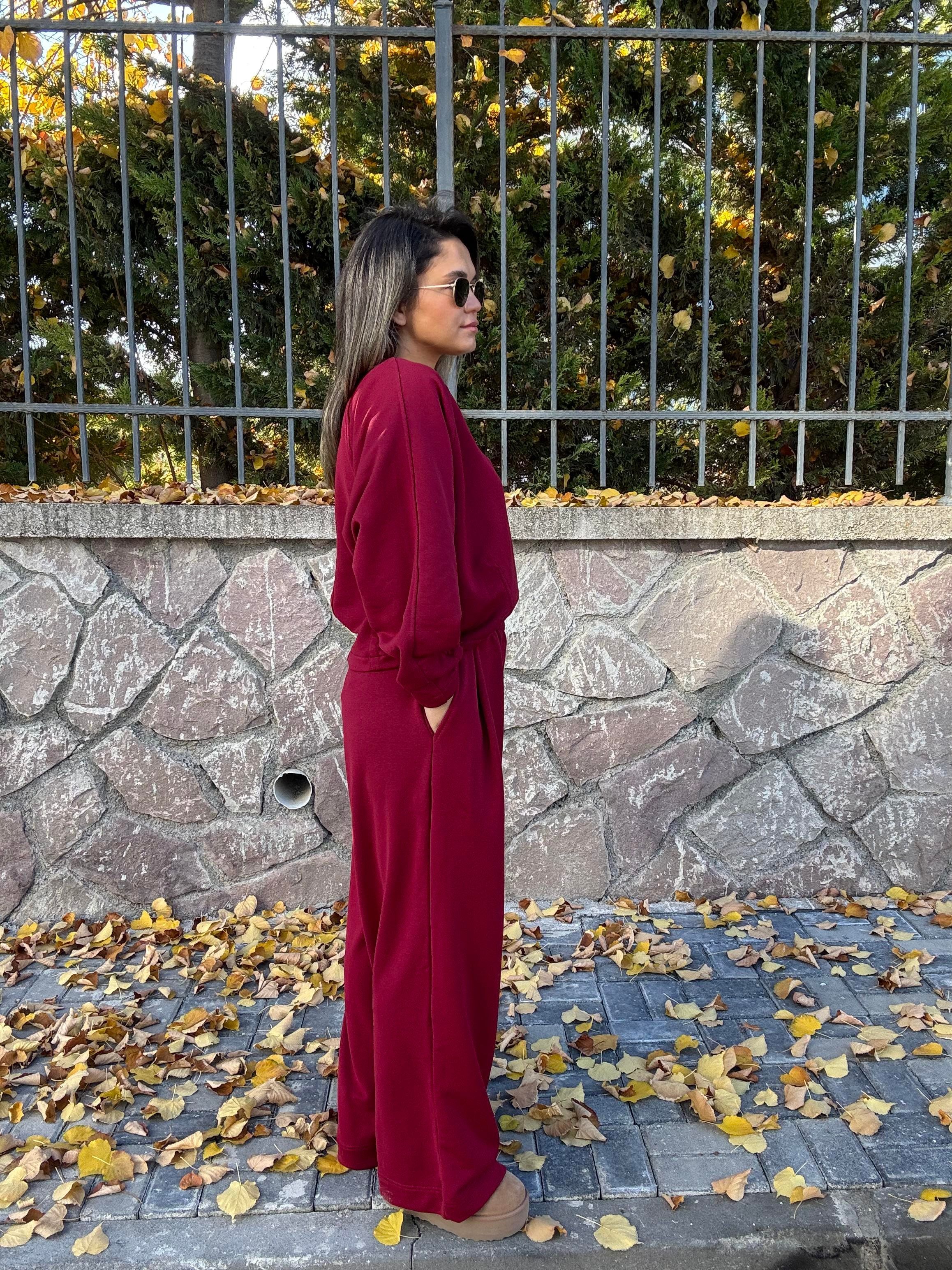 Eşofman Altı Bordo