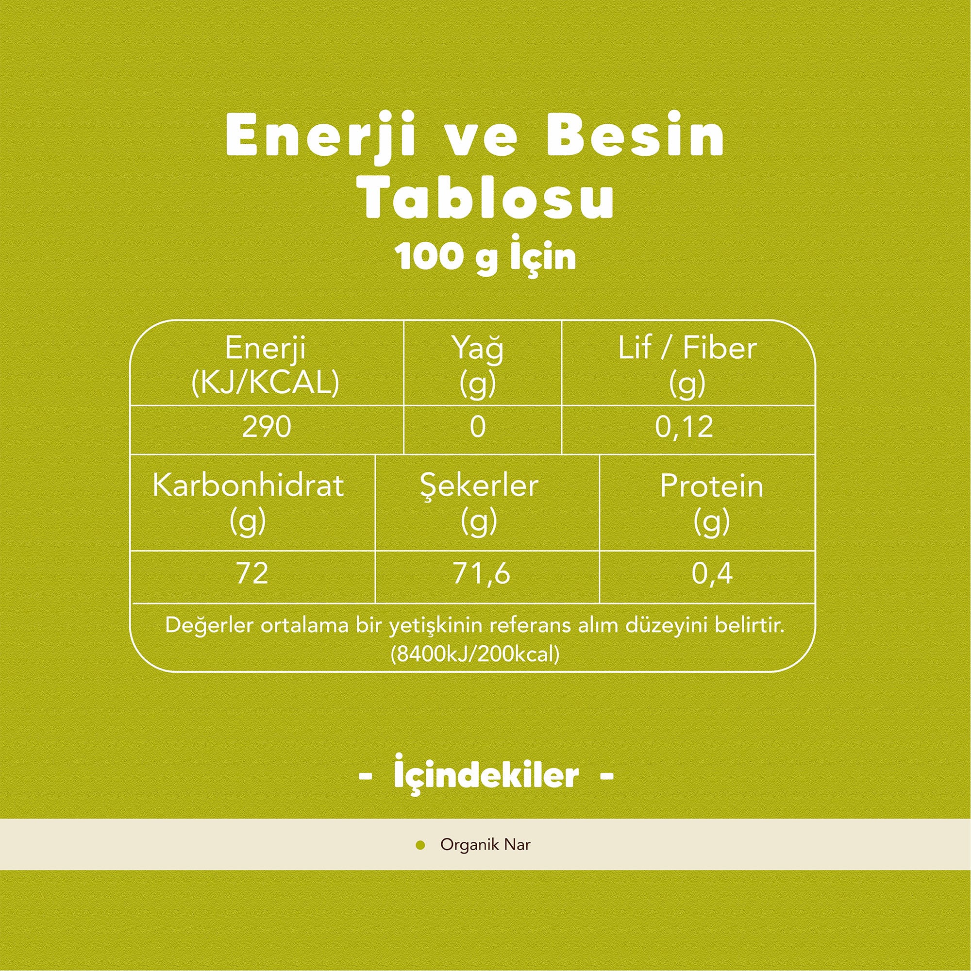 Organik Nar Ekşisi 330 gr