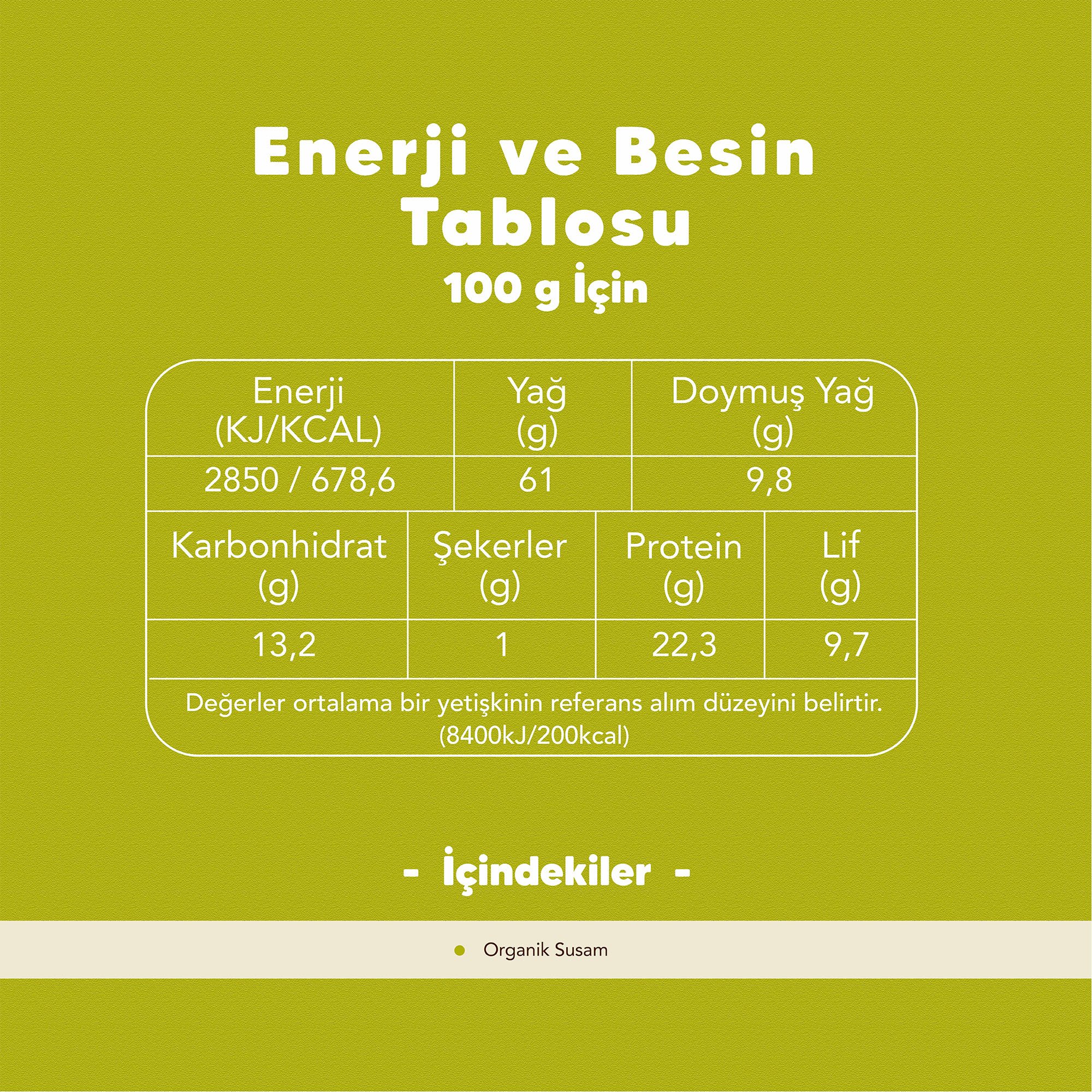 Organik Tahin 330 gr