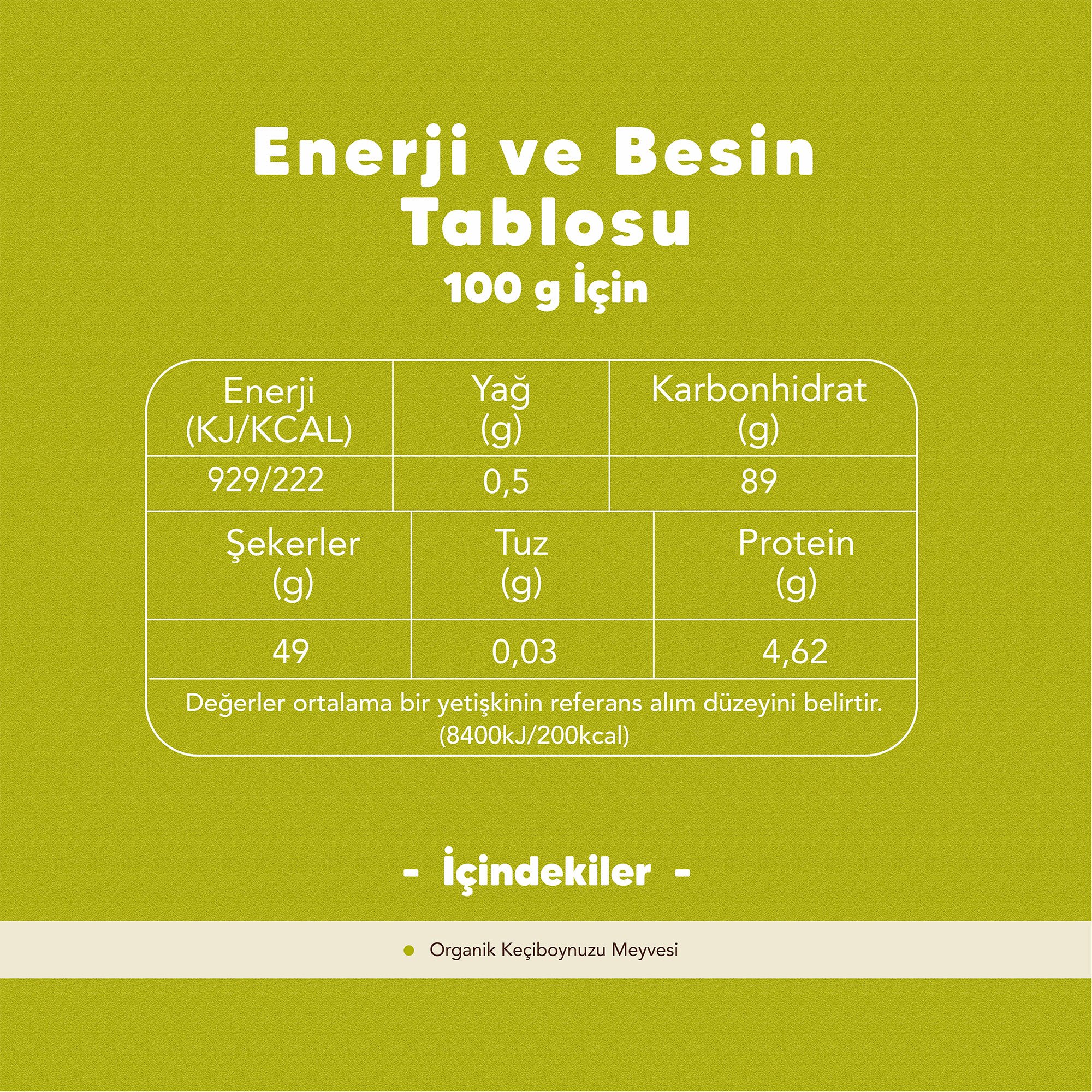 Organik Keçiboynuzu Unu 500 gr