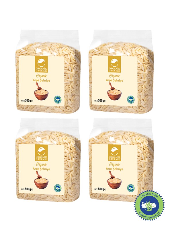 4'lü Organik Arpa Şehriye 500 gr 