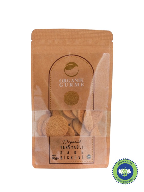 Organik Tereyağlı Sade Bisküvi 80 gr