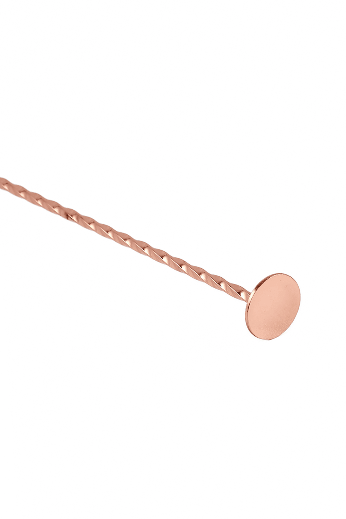 Rose Gold  Bar Kaşığı Burgulu 30Cm Ezicili