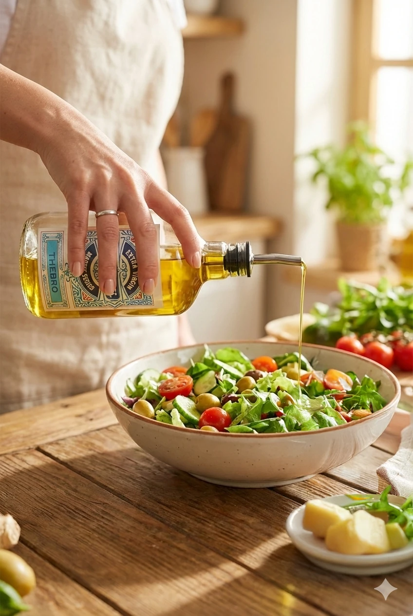 750ML Ahşap Stantlı Marine Serisi Şeffaf Cam Zeytinyağı Şişesi ve Ayçiçek Yağı Şişesi