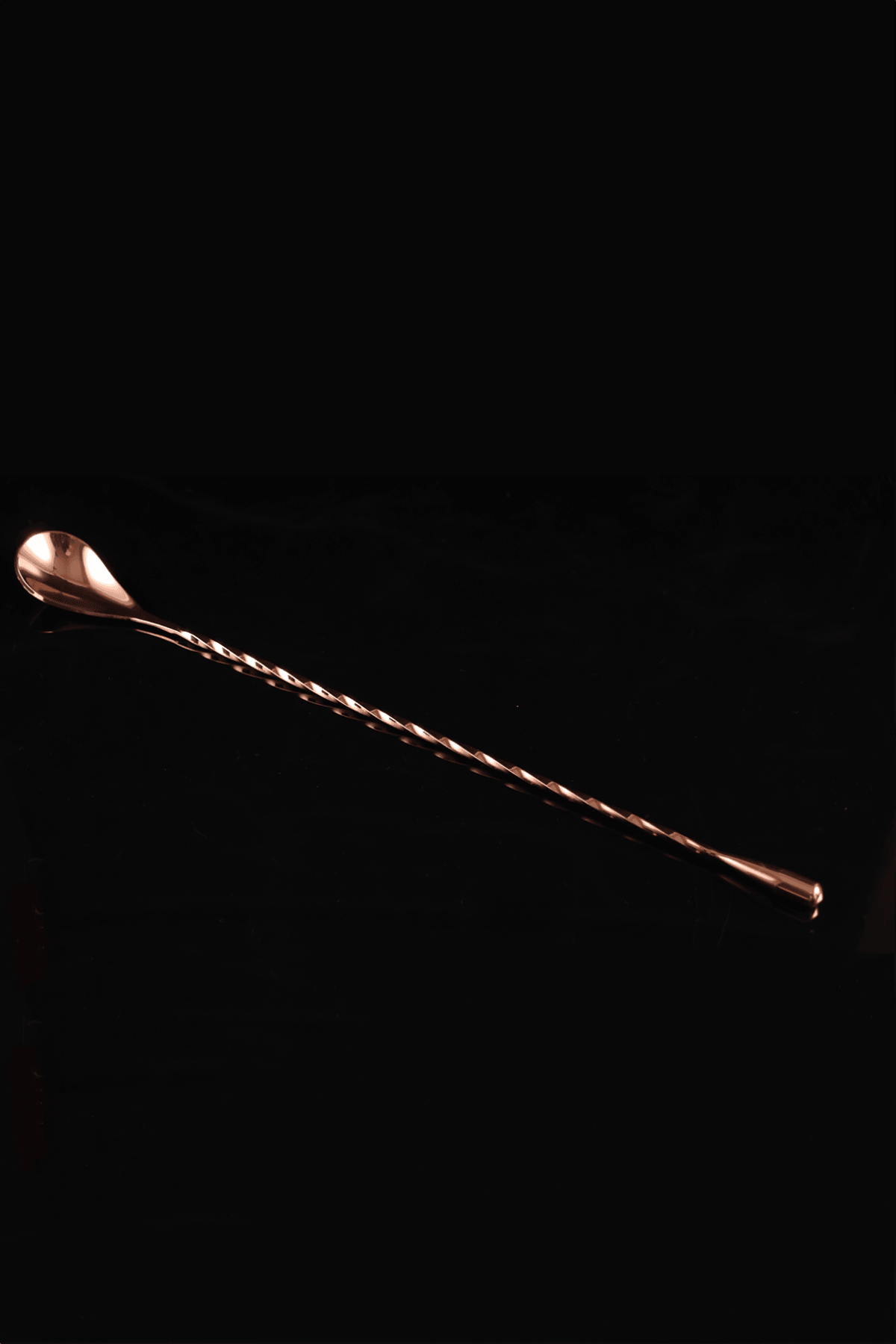 Rose Gold 30cm Paslanmaz Metal Bar Kaşığı