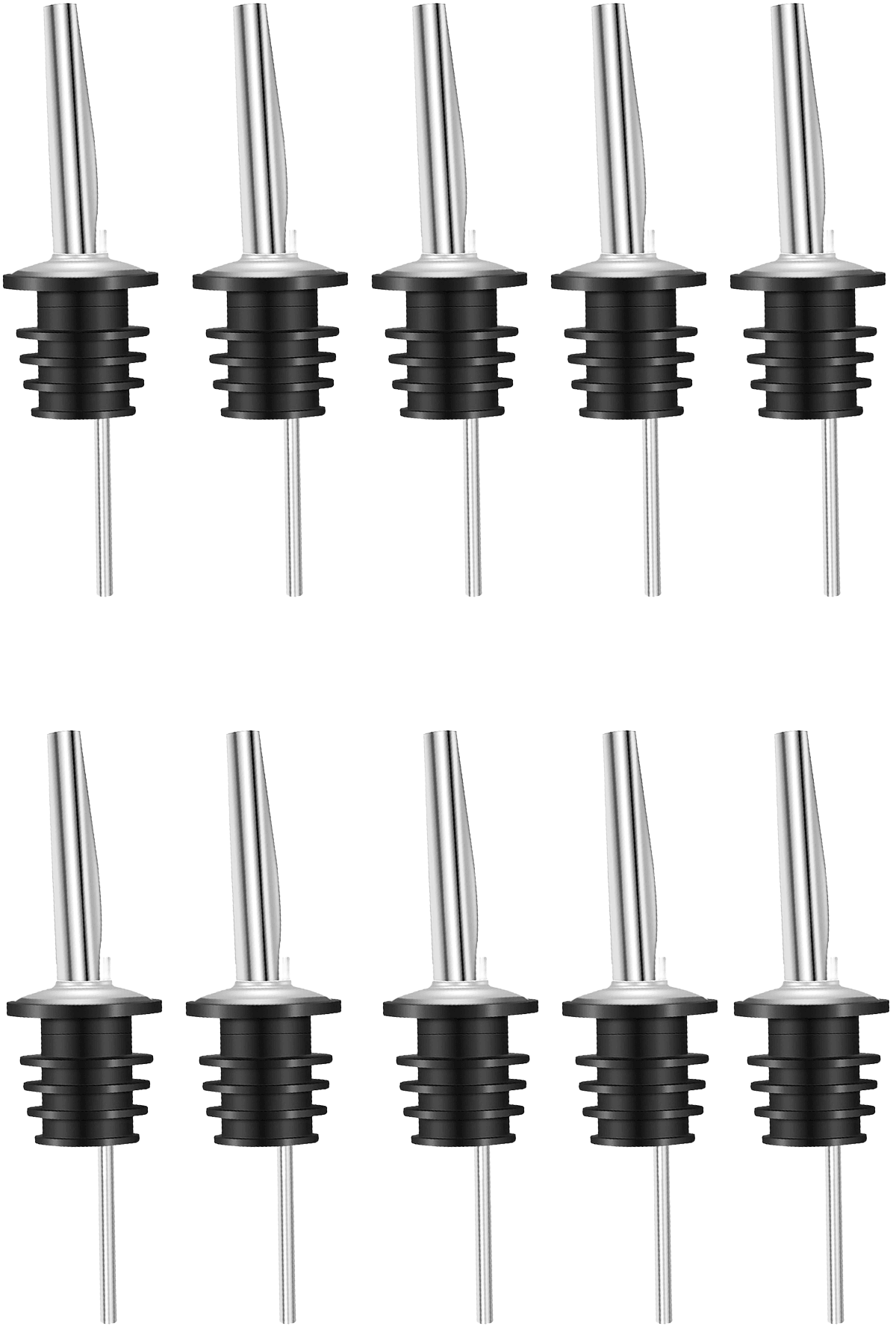 10 Adet Paslanmaz Çelik Metal Şişe Dökücü-şişe Tıpası- Şişe Ucu-bar Tipi Şişe Ucu