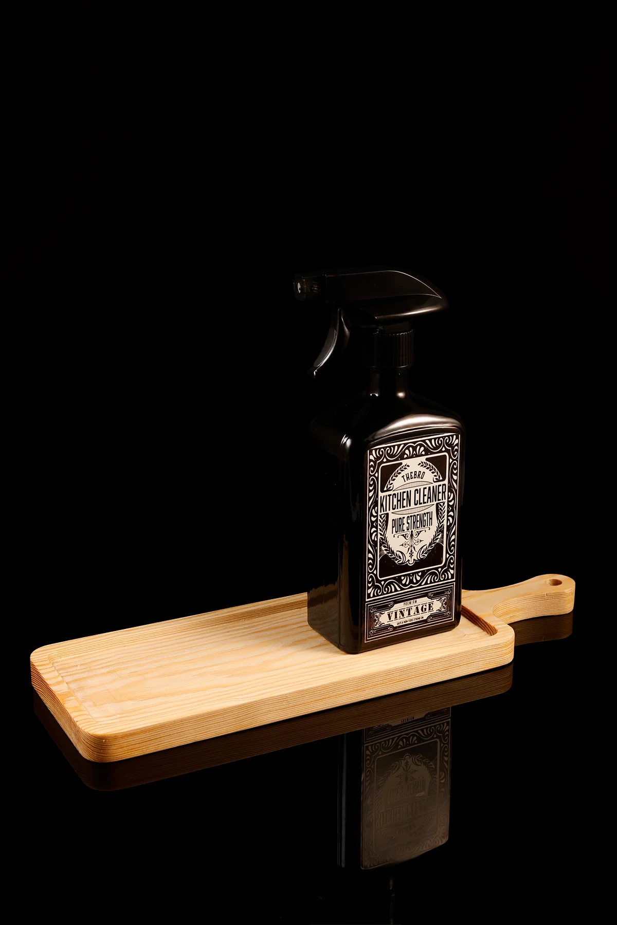 Açık meşe Ahşap Saplı Sunum Tahtası,Stant,Baharatlık 