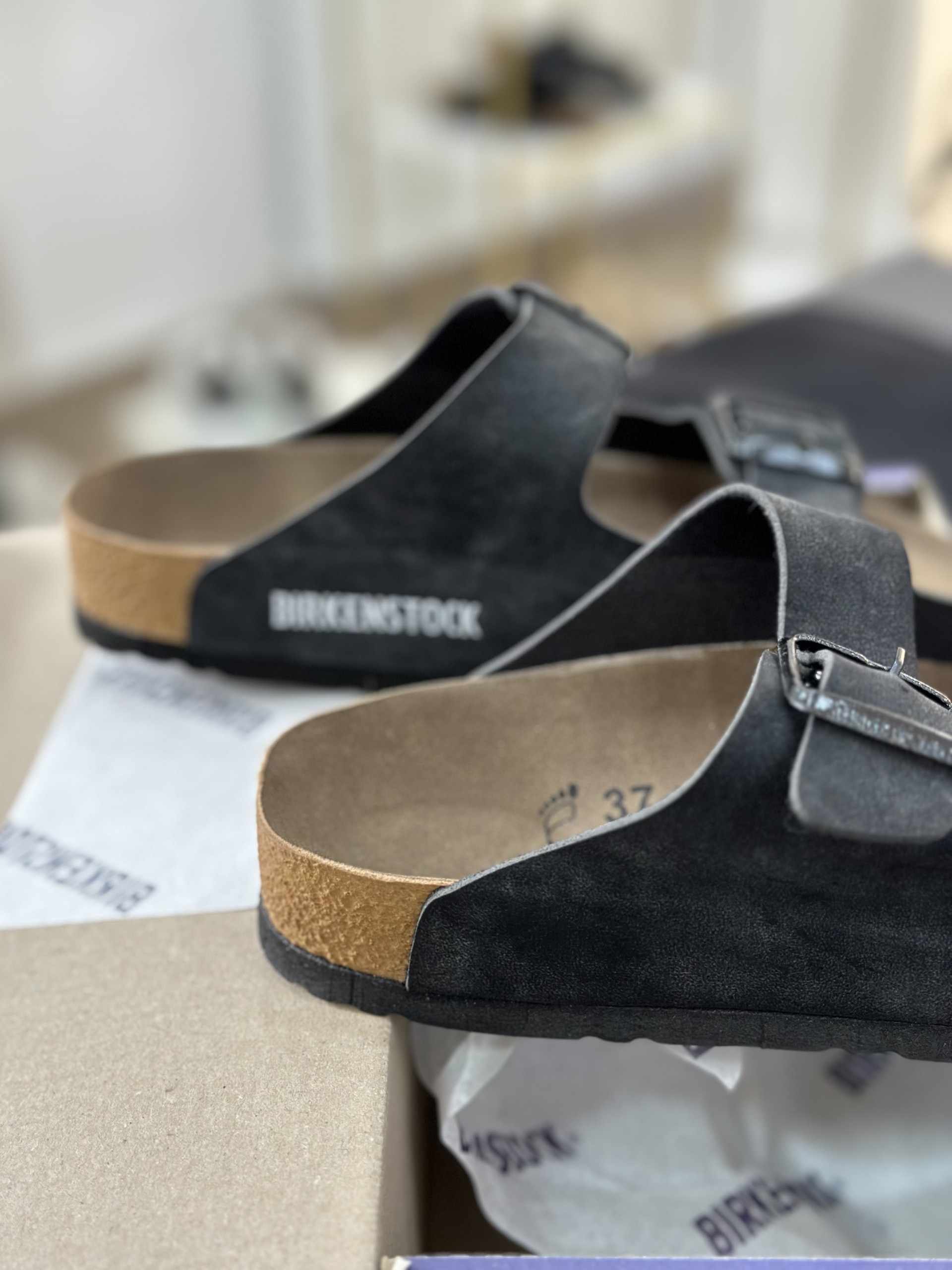 Birkenstock Marka Siyah Renk Erkek Terlik