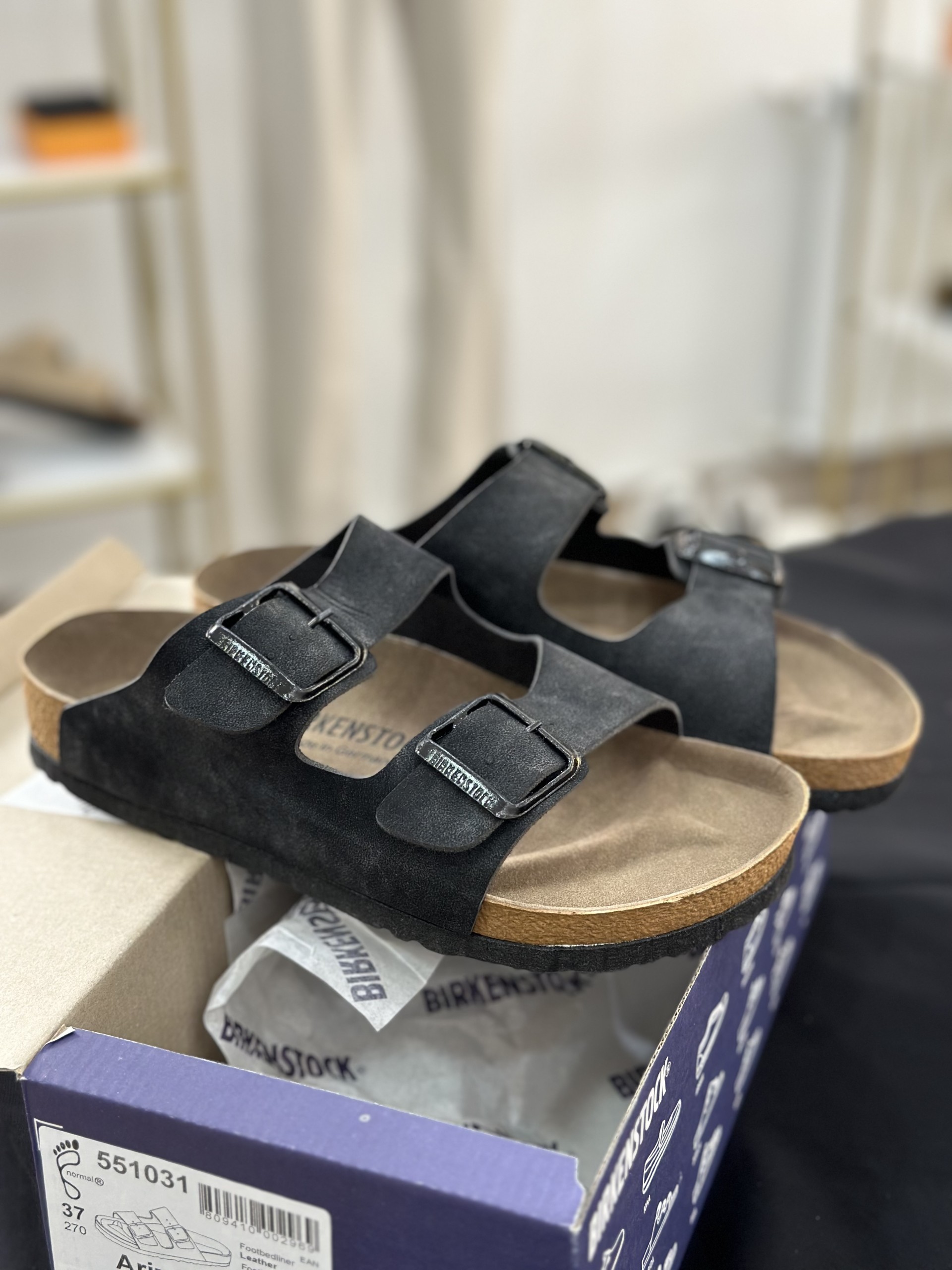 Birkenstock Marka Siyah Renk Erkek Terlik