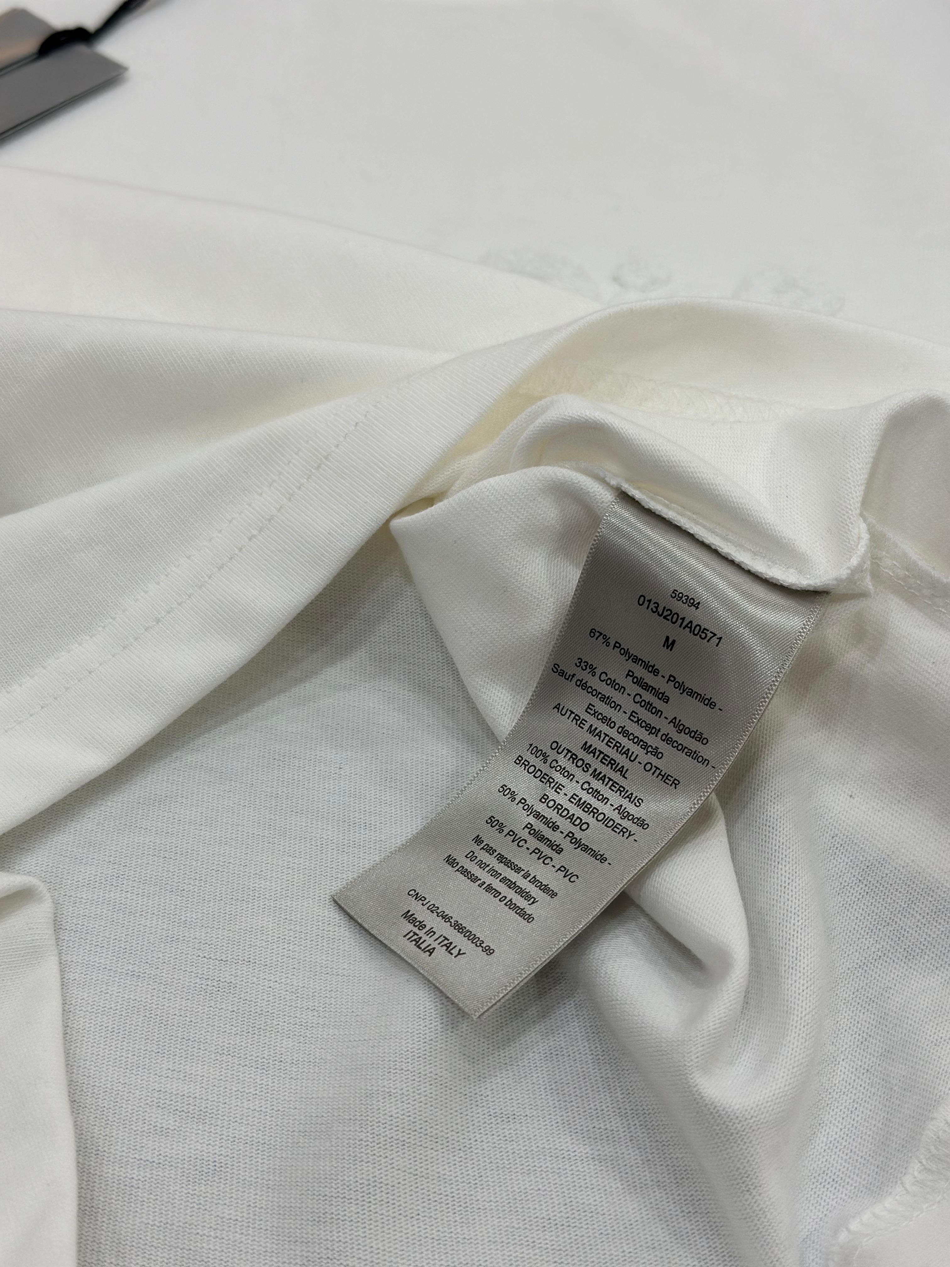 Dior Havlu Kumaş Logo Detaylı T-Shirt