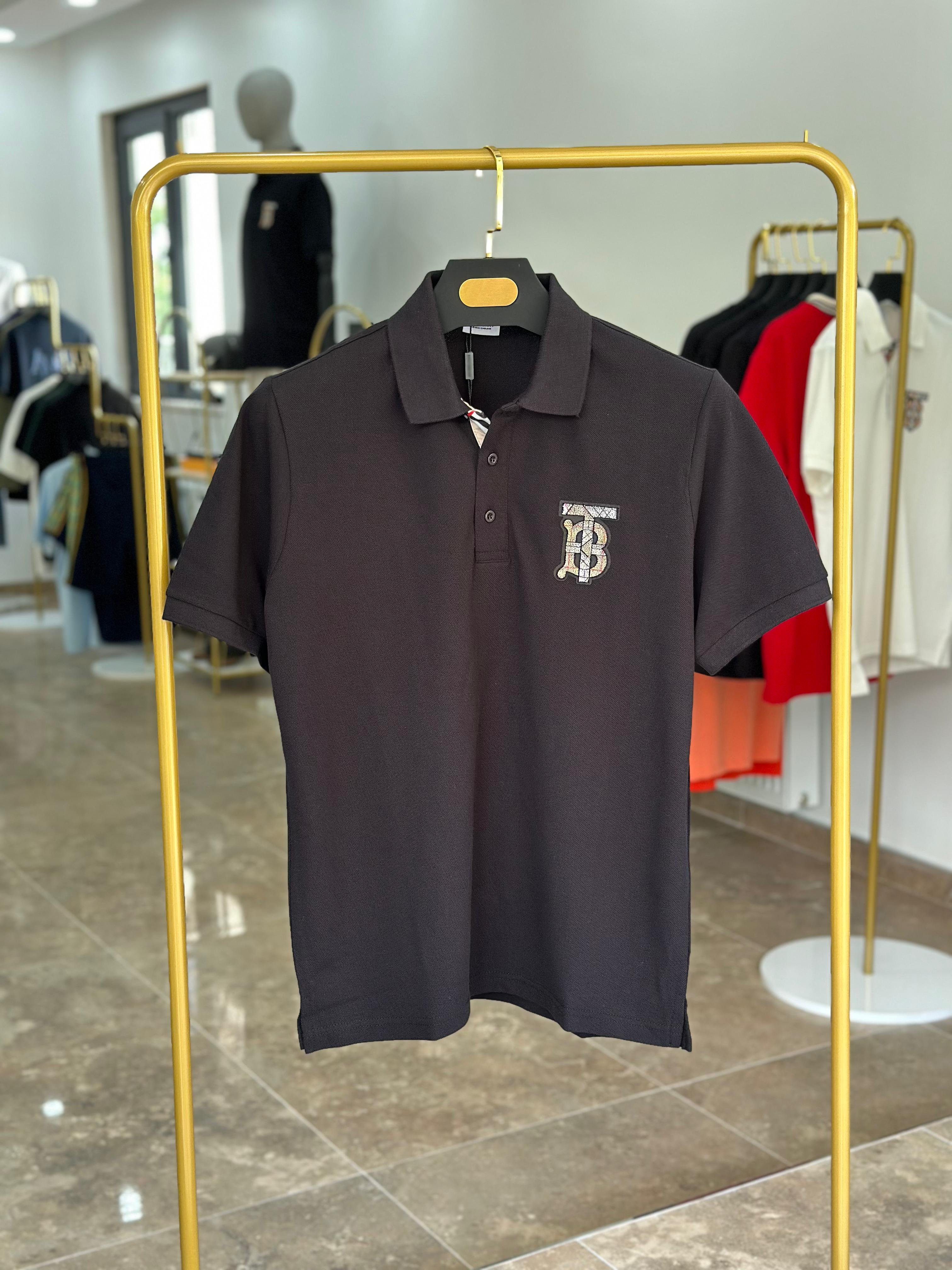 Burberry Siyah Polo Yaka 