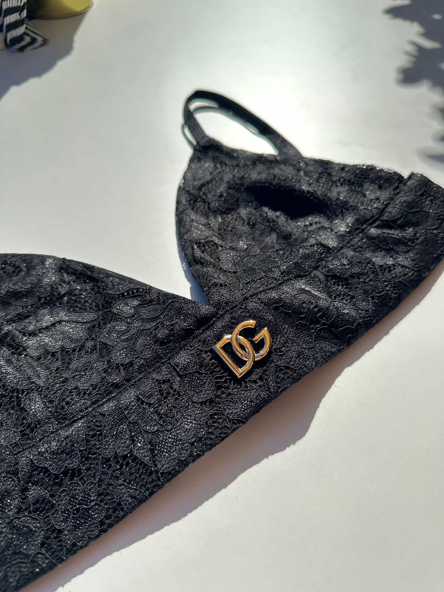 Dolce Gabbana Gold Logo Detaylı Büstiyer