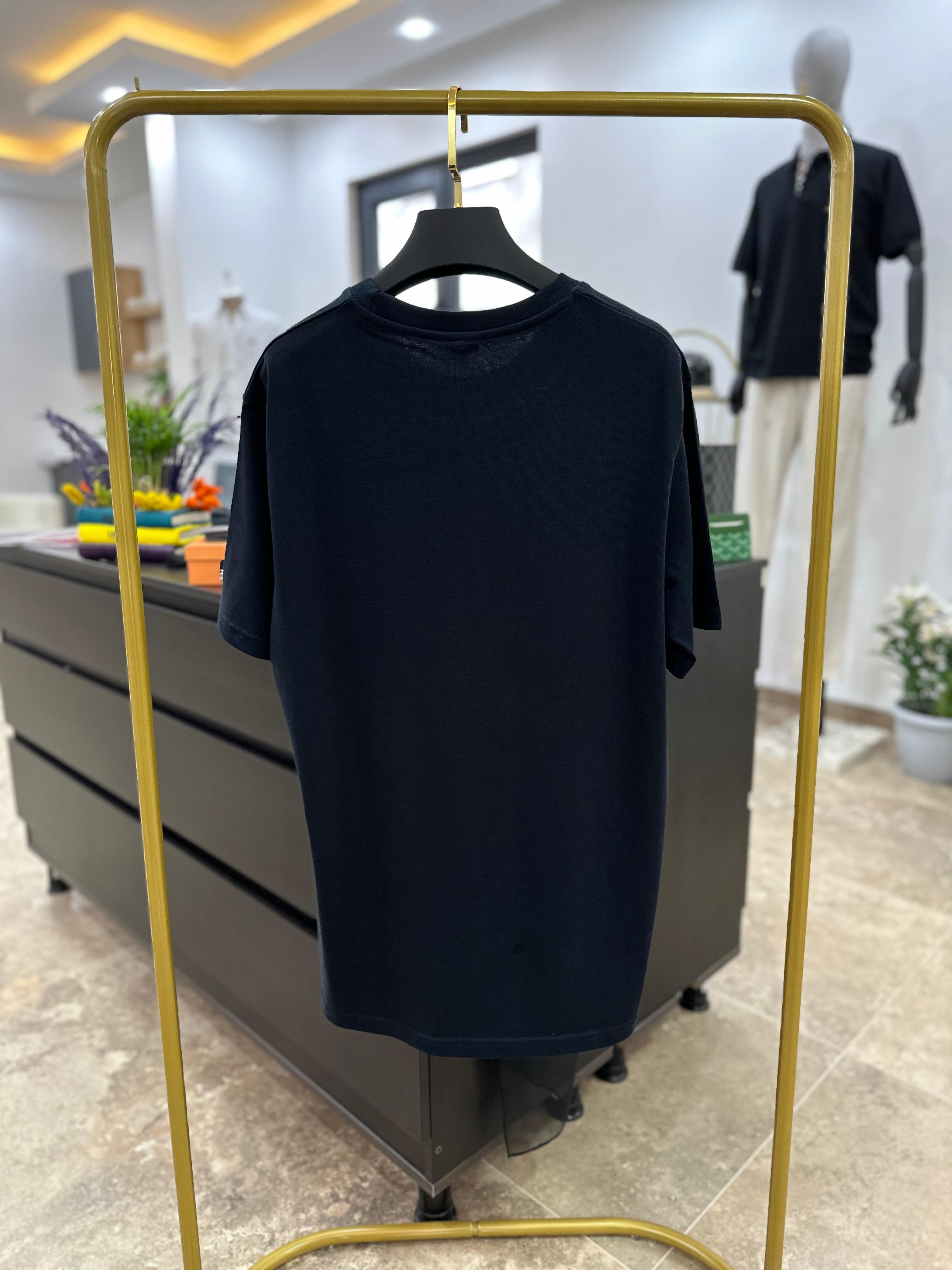 Loewe Nakış Detaylı Lacivert T-Shirt