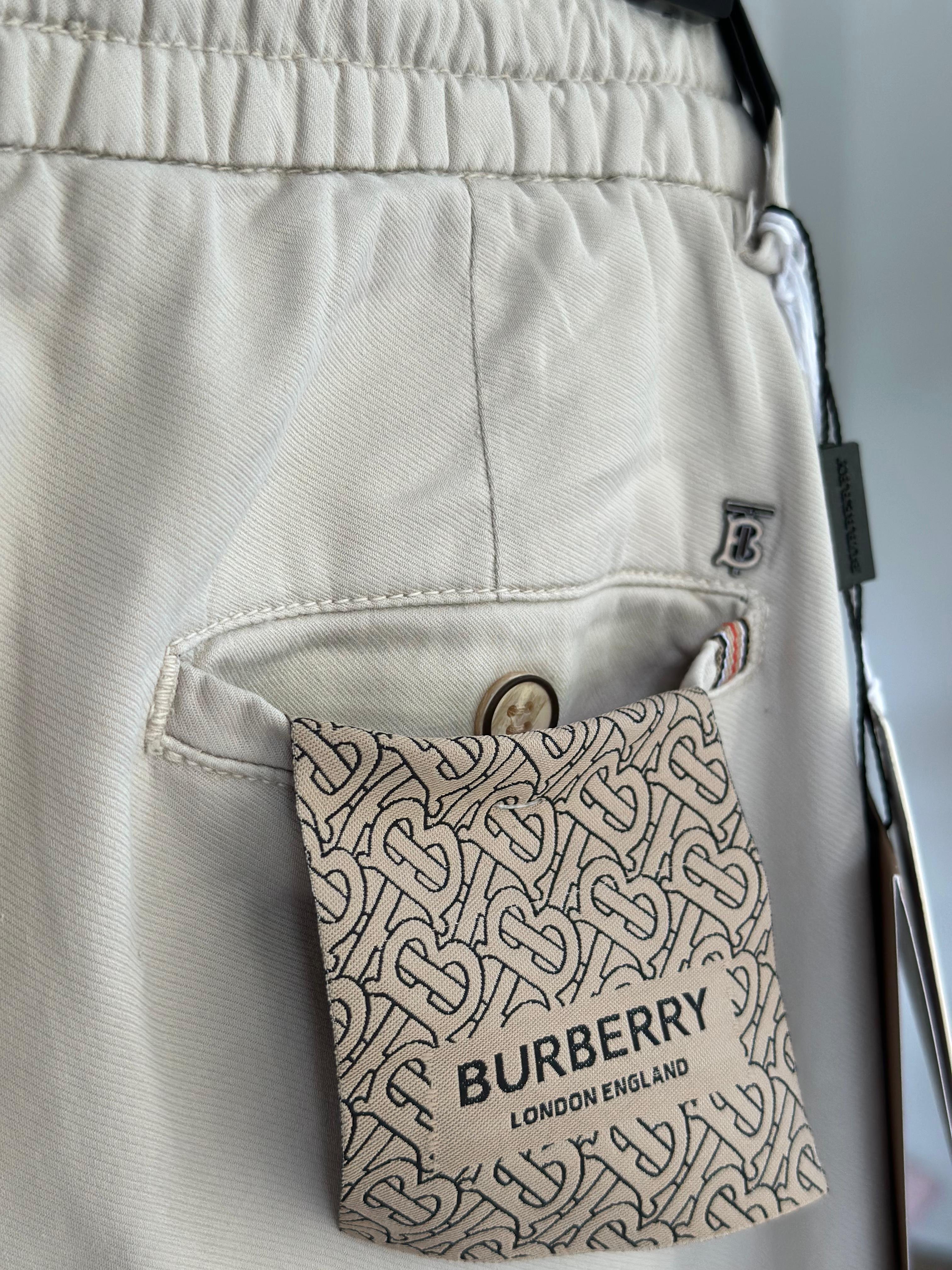 Burberry Cep Detaylı Keten Pantolon