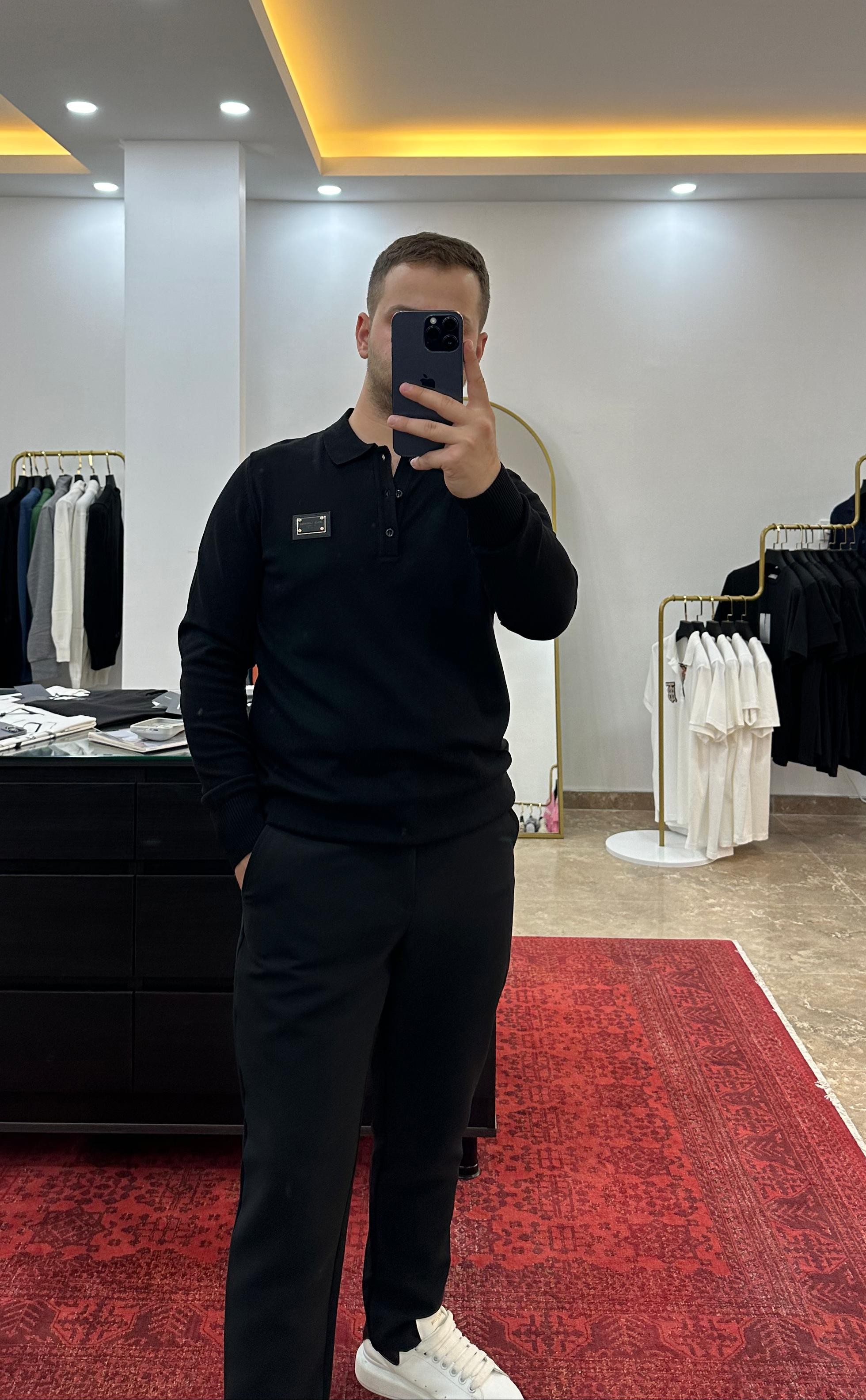 Dolce Gabbana Marka Siyah Polo Yaka