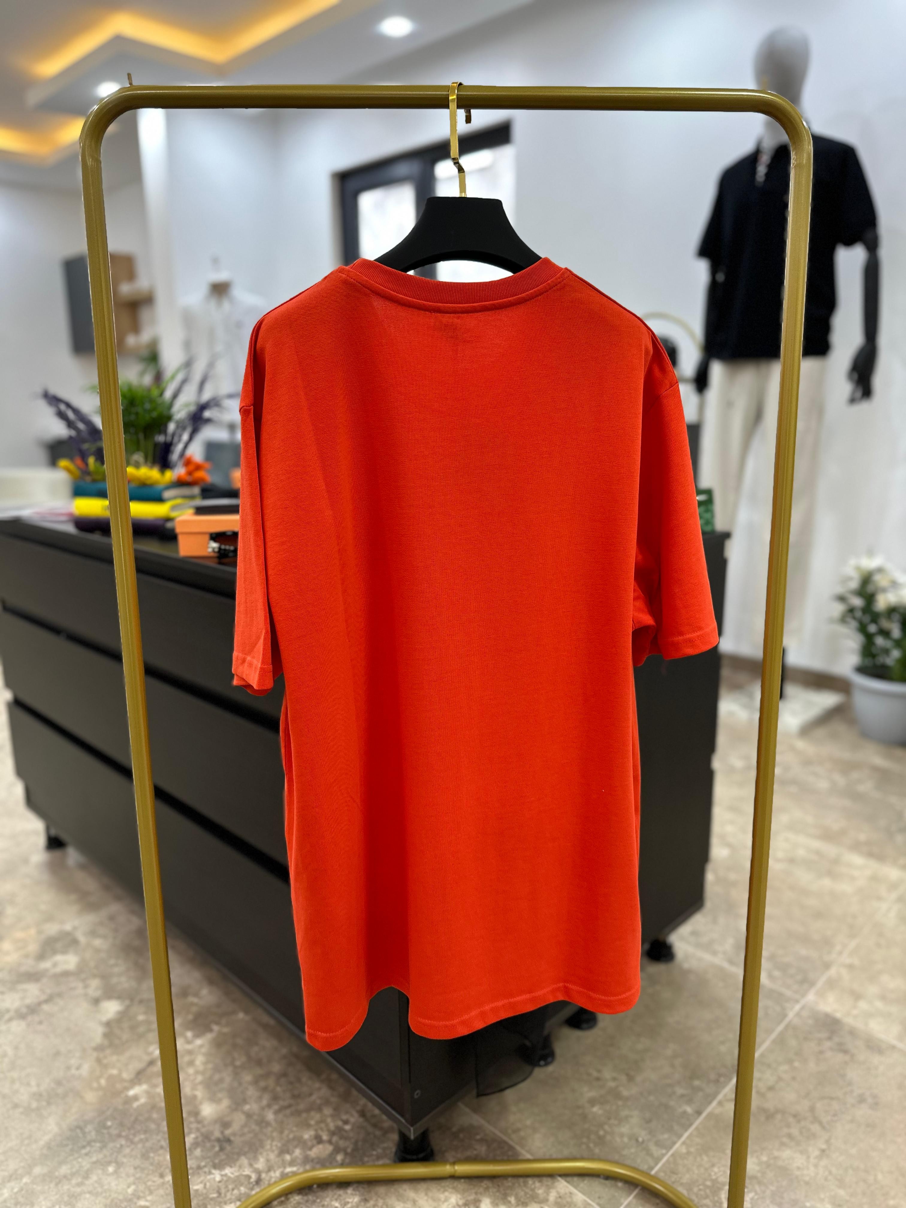 Loewe Turuncu Nakış Detaylı T-Shirt 