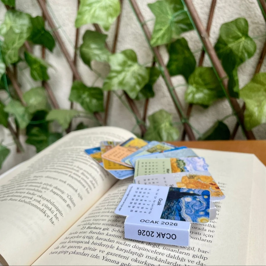 2026 Van Gogh Sticker Takvim